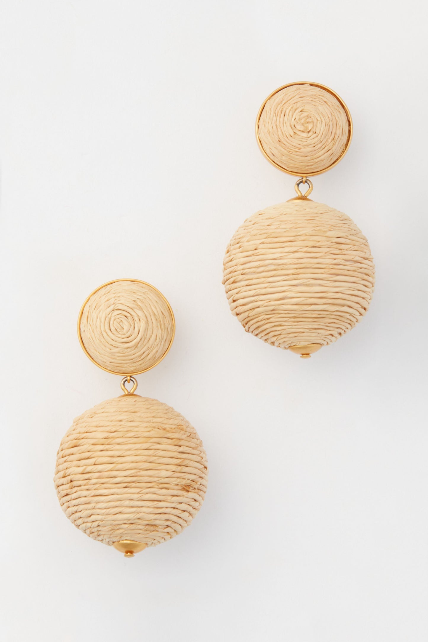 Raffia Lantern Earrings