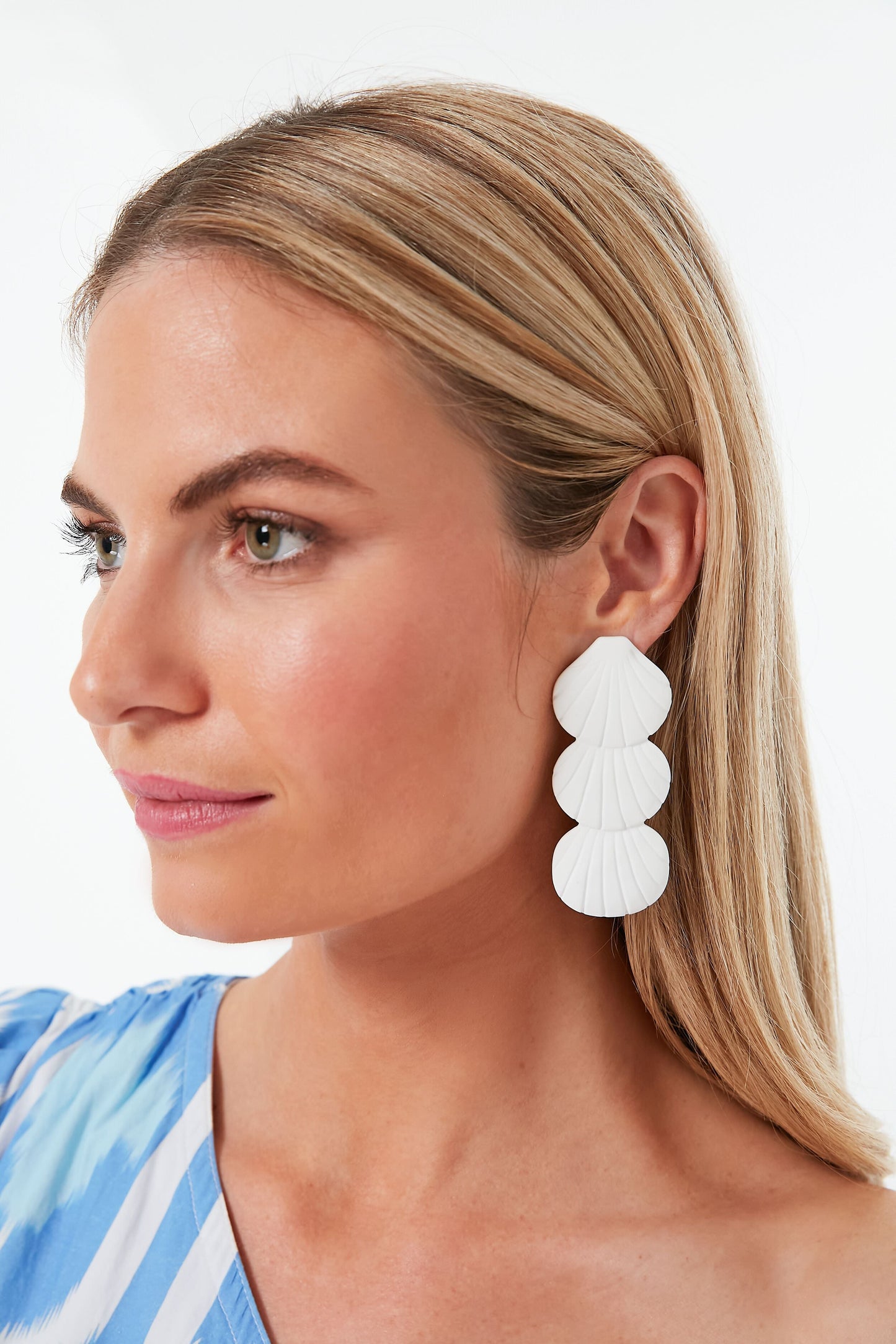 Sugar Cane Seashell Earrings