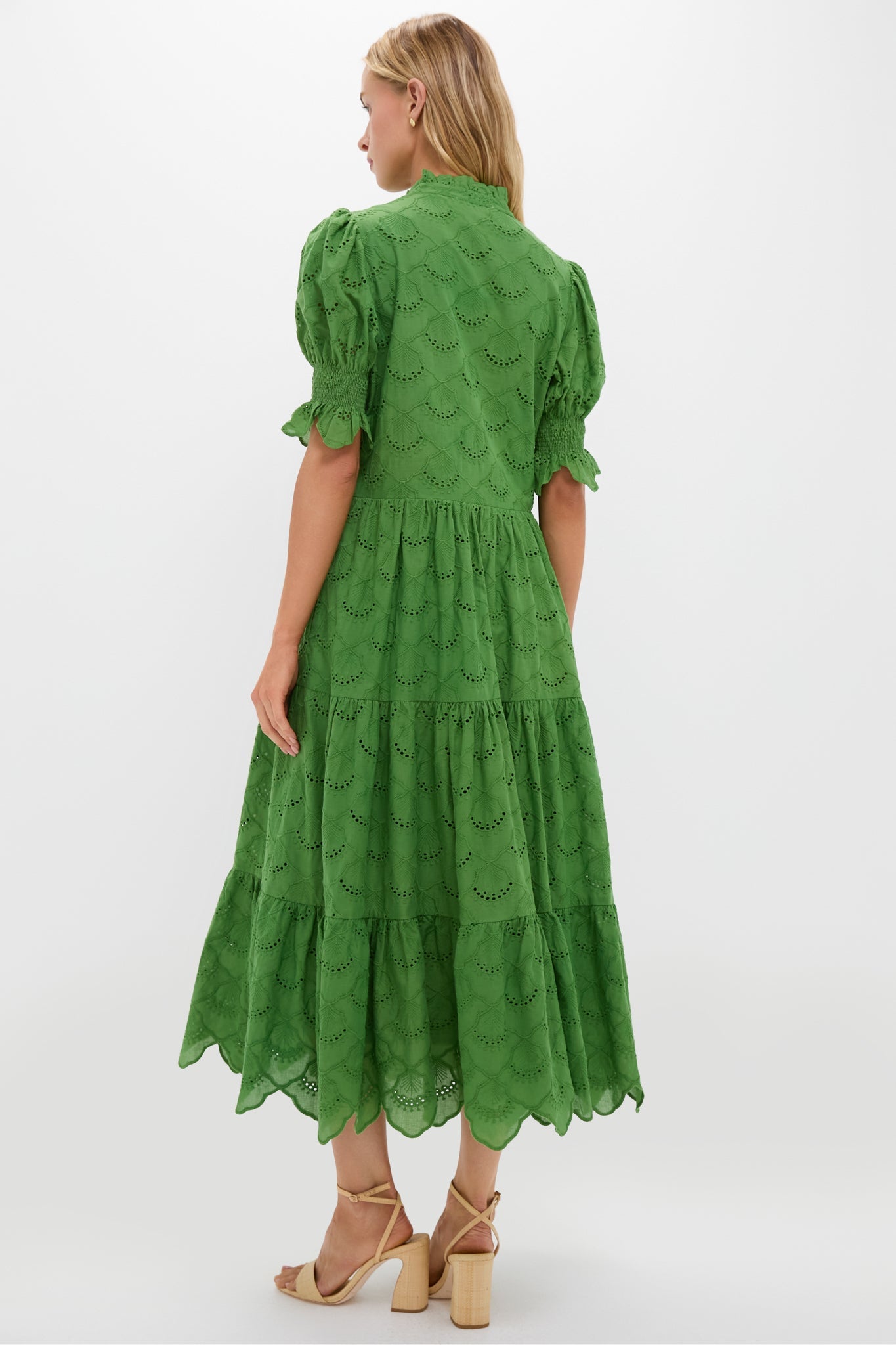 Fern Green Eyelet Bennett Maxi Dress