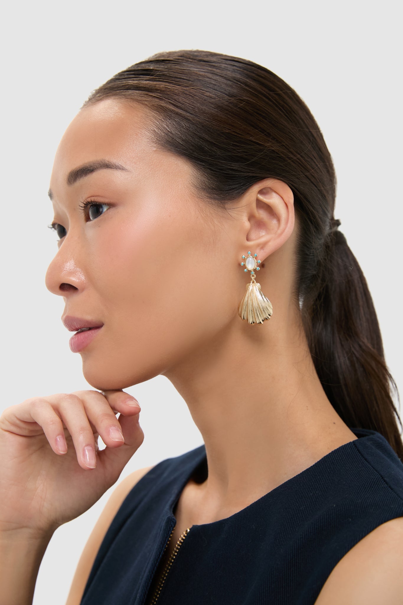 Gold Strong Sirens Song Earrings