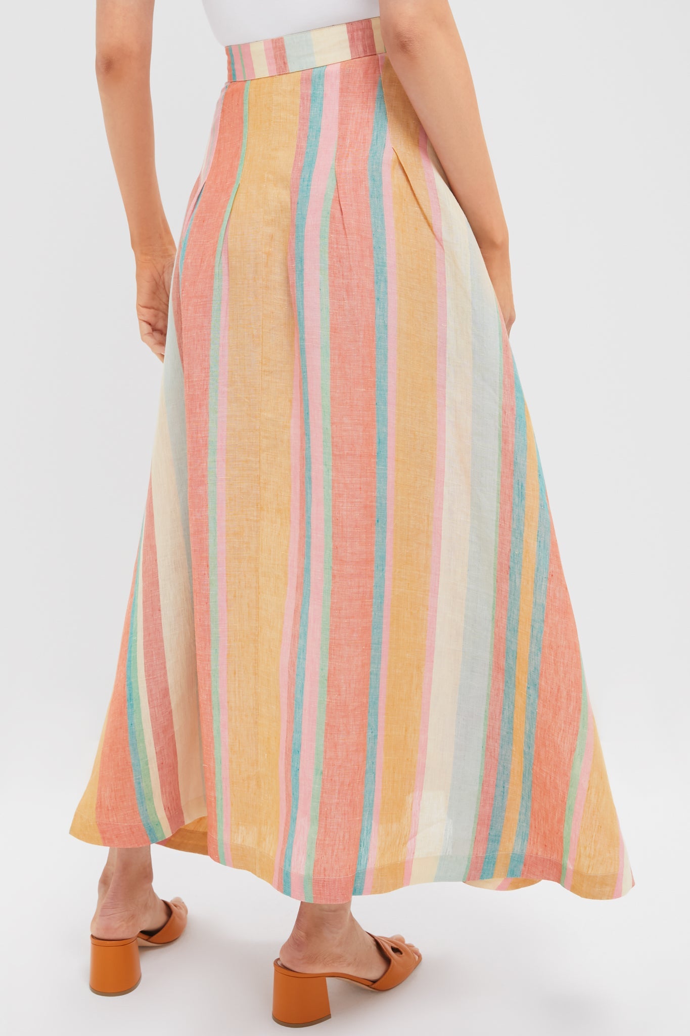 Multi Rainbow Stripes Amelianna Skirt