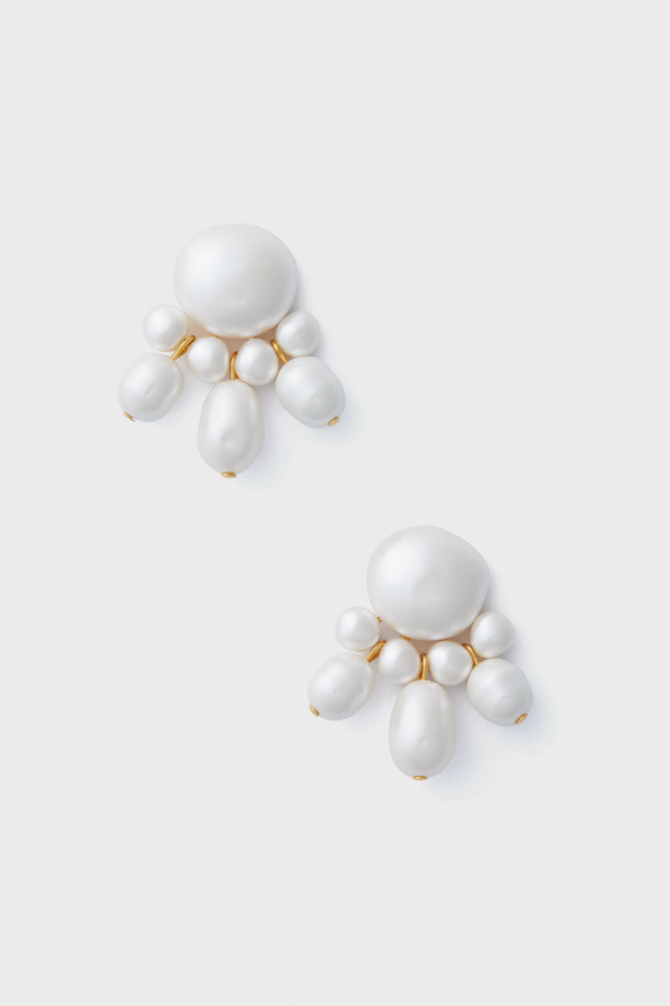 White Maggie Earrings