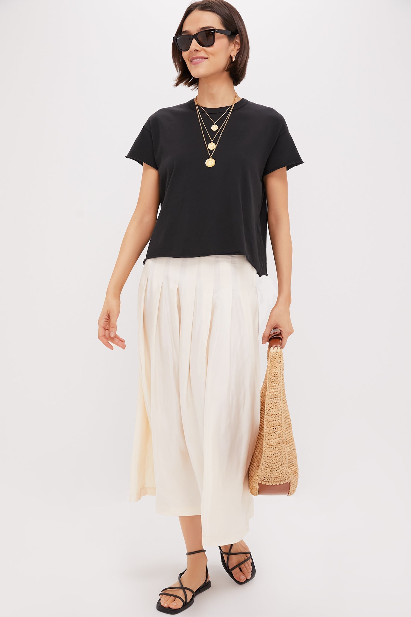 Arctic Wolf Atelier Pleated Maxi Skirt