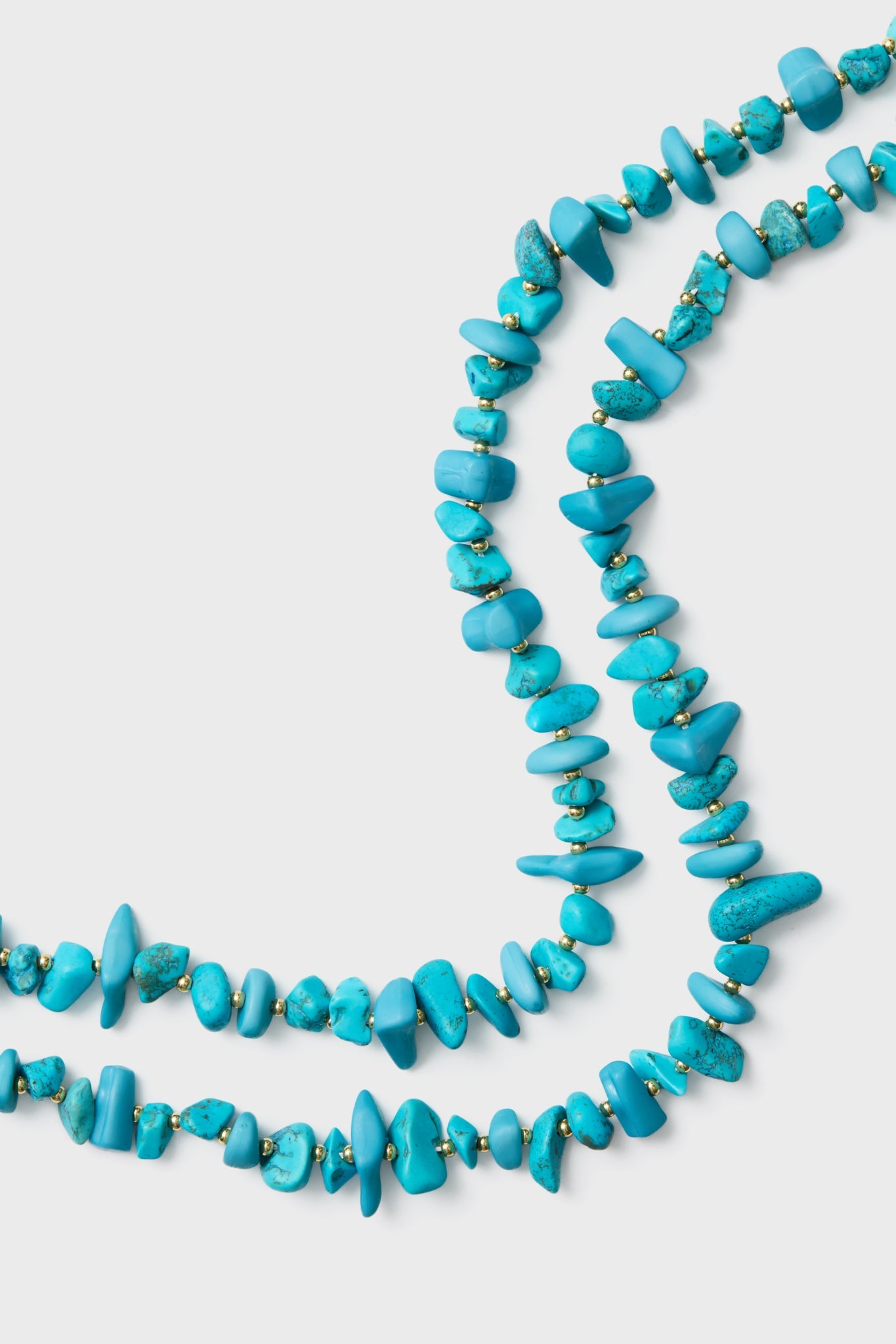 Turquoise Double Strand Mabel Necklace