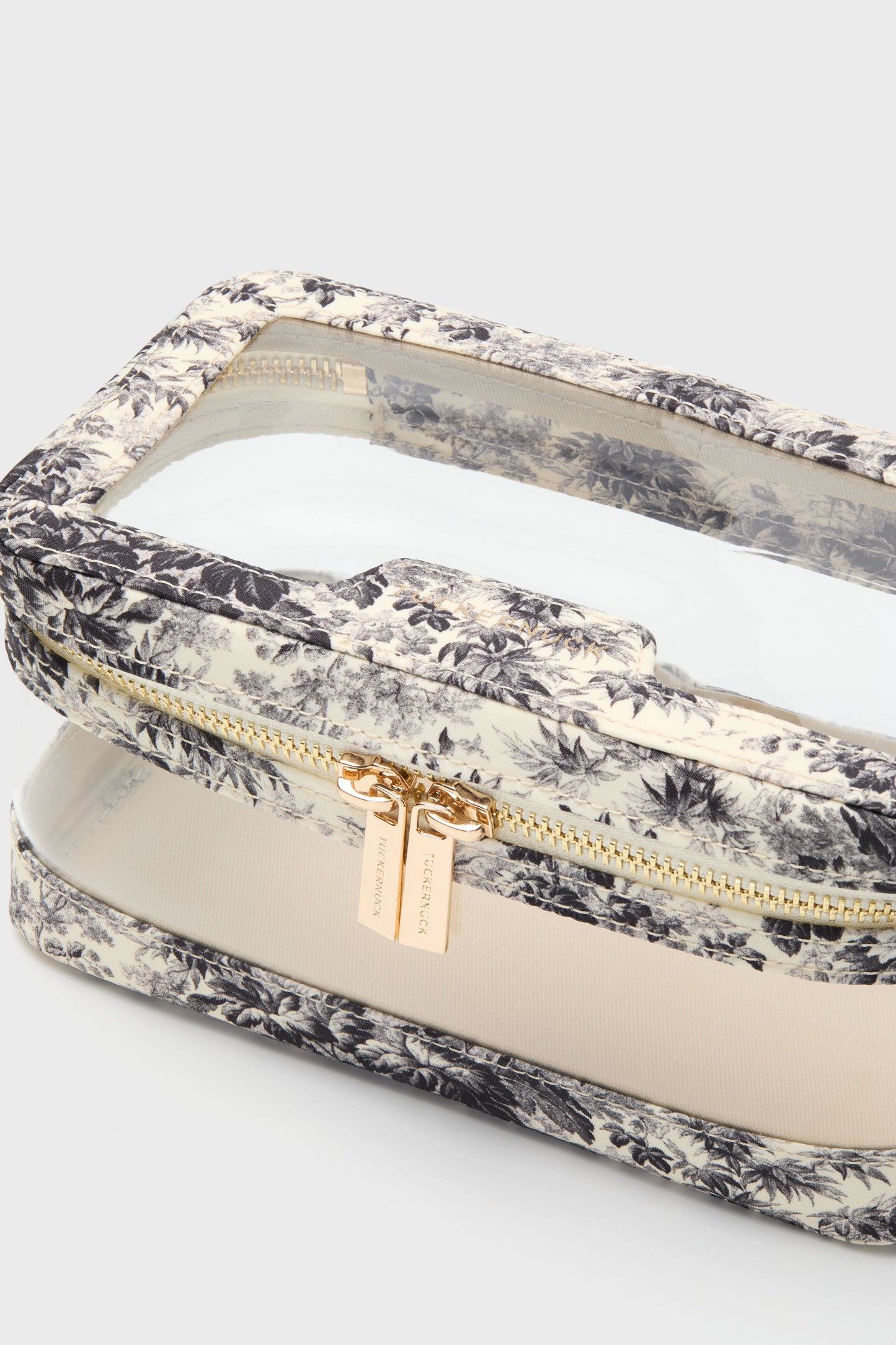Noir Cypress Toile PVC Small Vanity Case