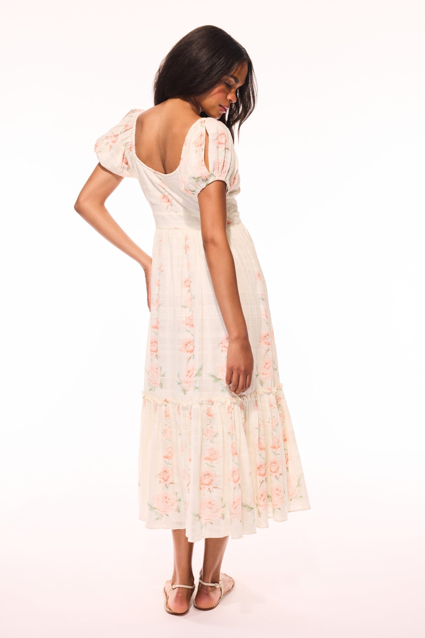 Angie Upcycled Cotton Midi Dress - SOFT YELLOW