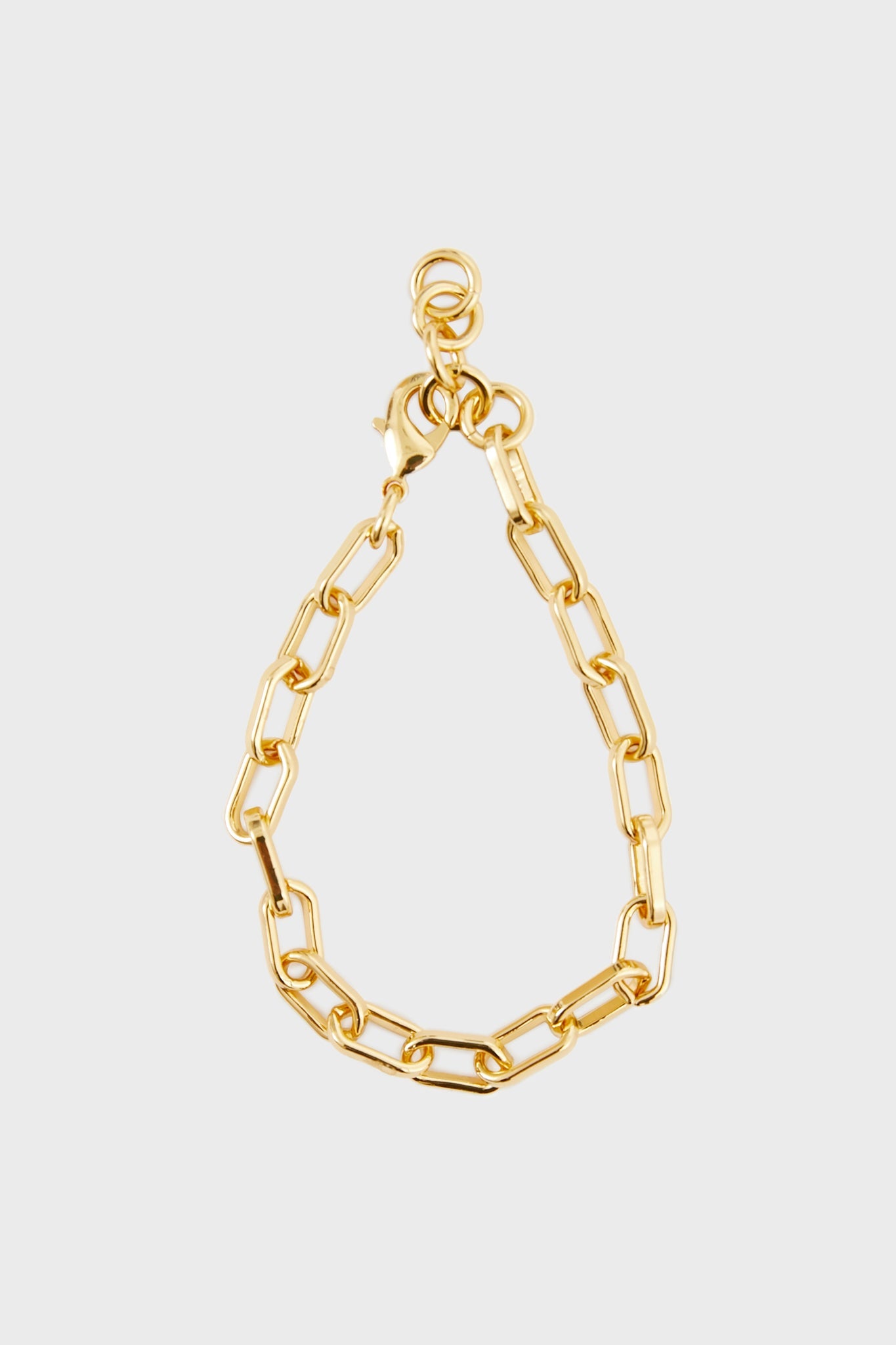 Gold Paperclip Chain Link Bracelet