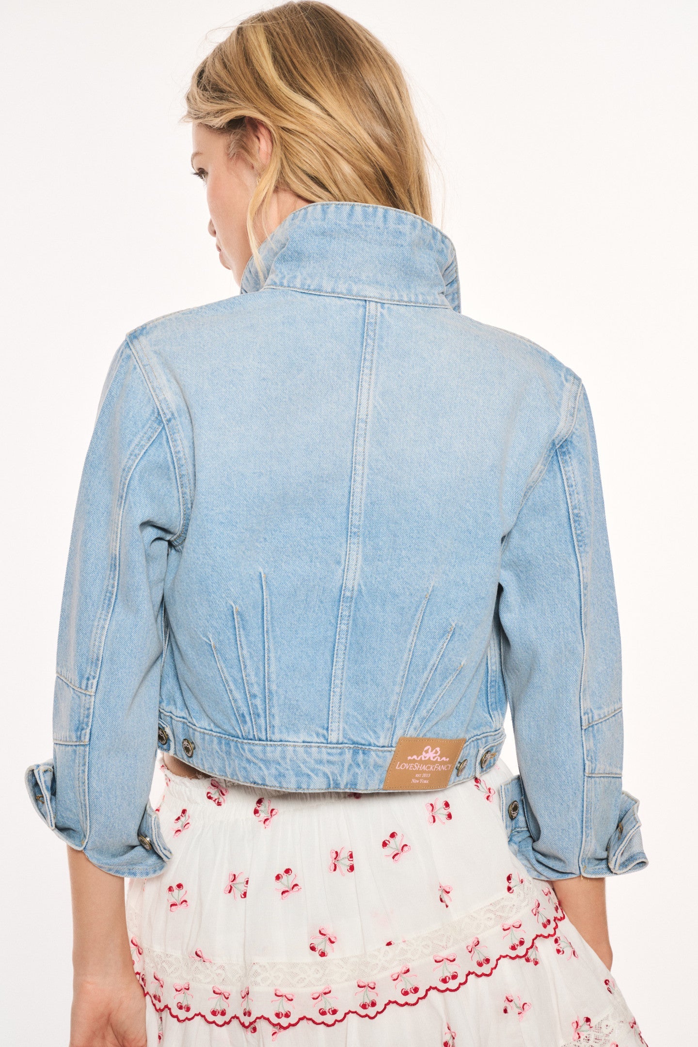 Bardot Cherry Denim Jacket