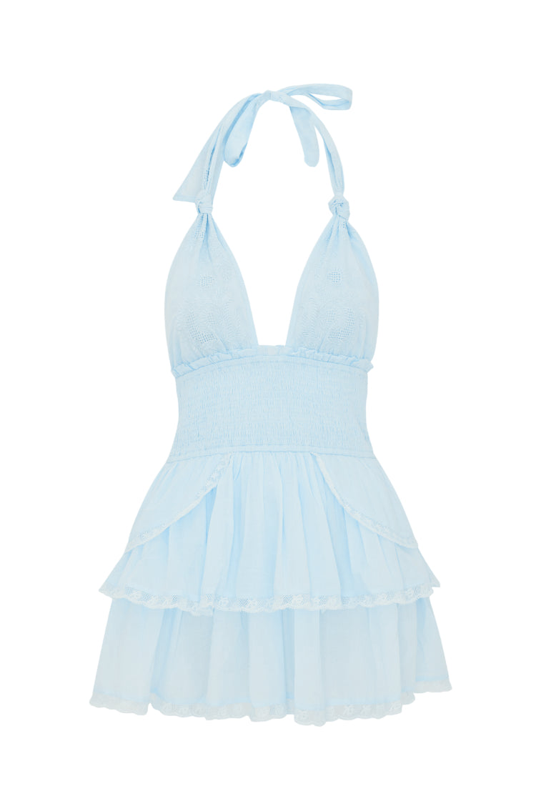 Deanna Heritage Halter Mini Dress