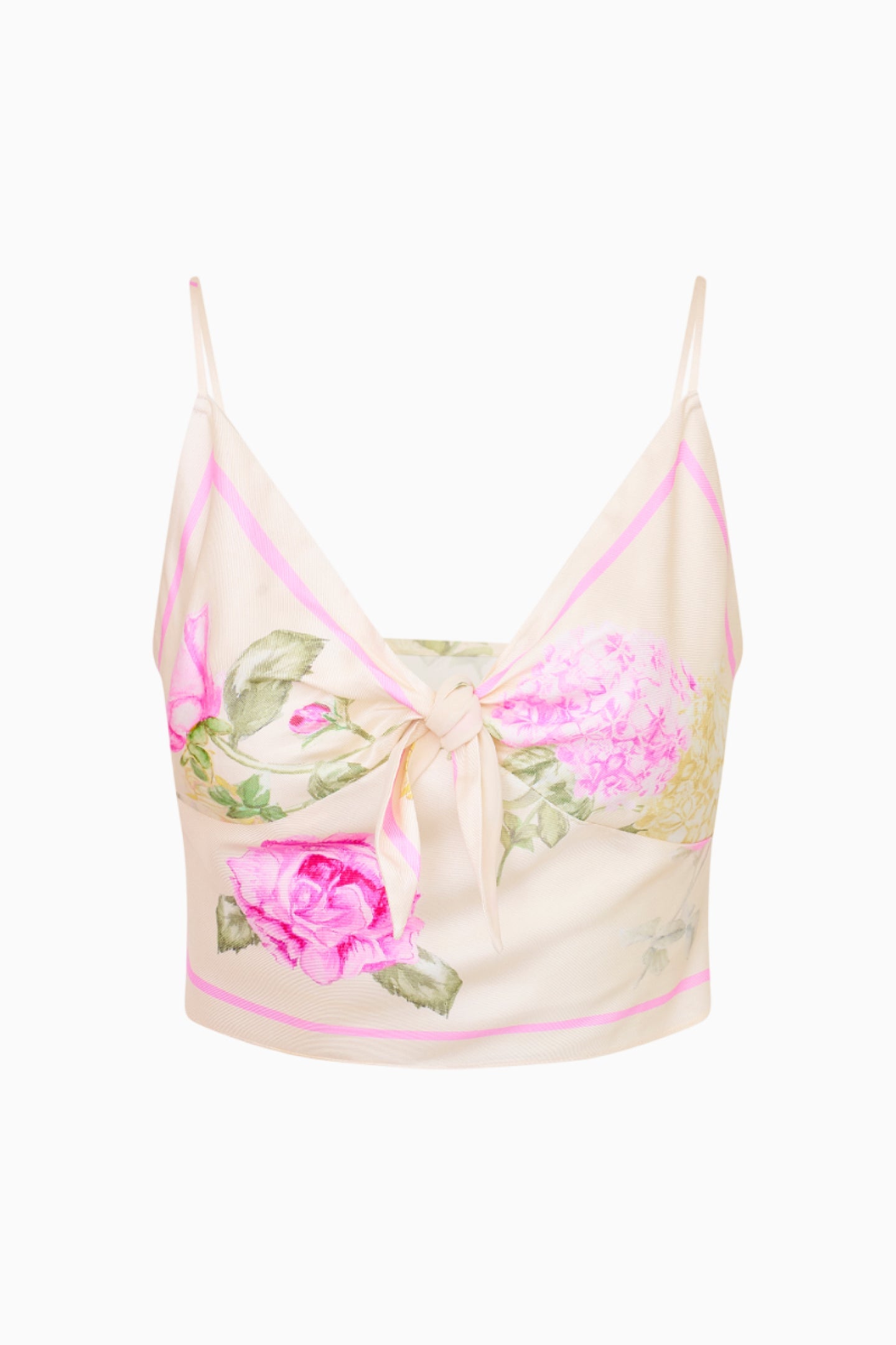 Emeraine Satin Floral Top