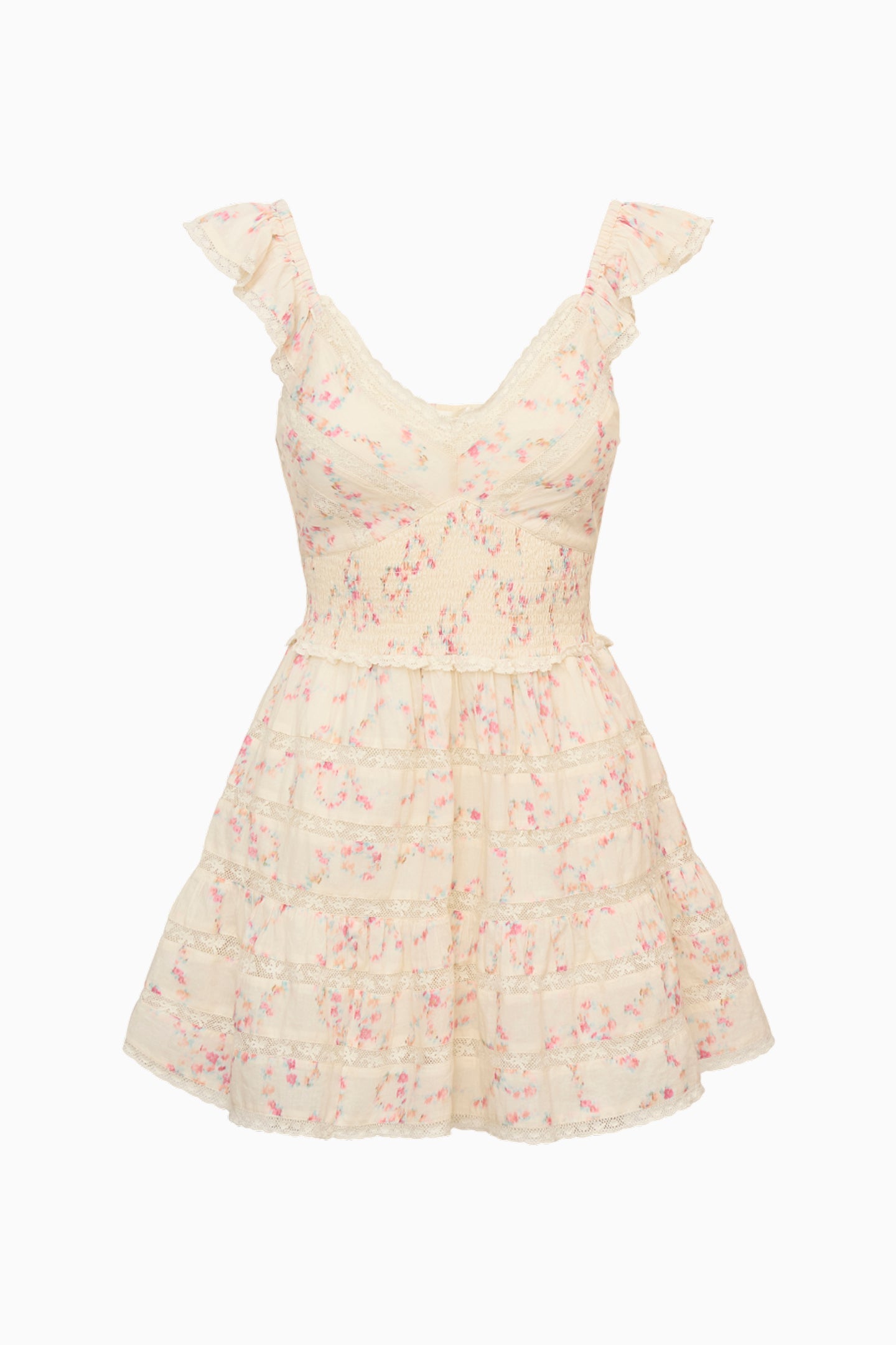 Finny Cotton Luna Rosa Fleur Mini Dress
