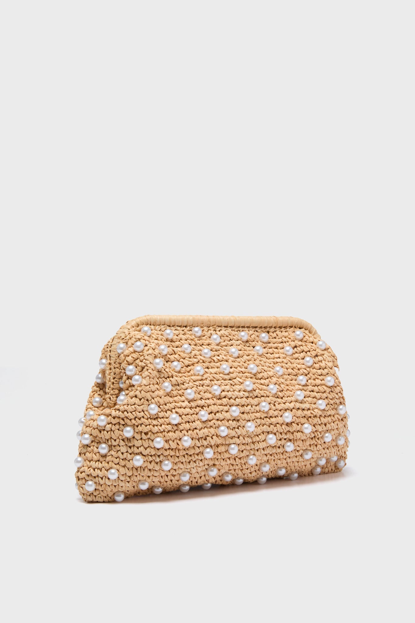 Natural Briar Pearl Clutch