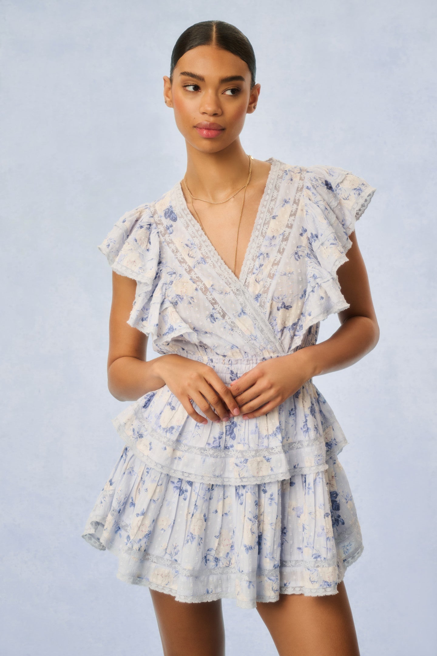 Gwen Heirloom Print Cotton Mini Dress