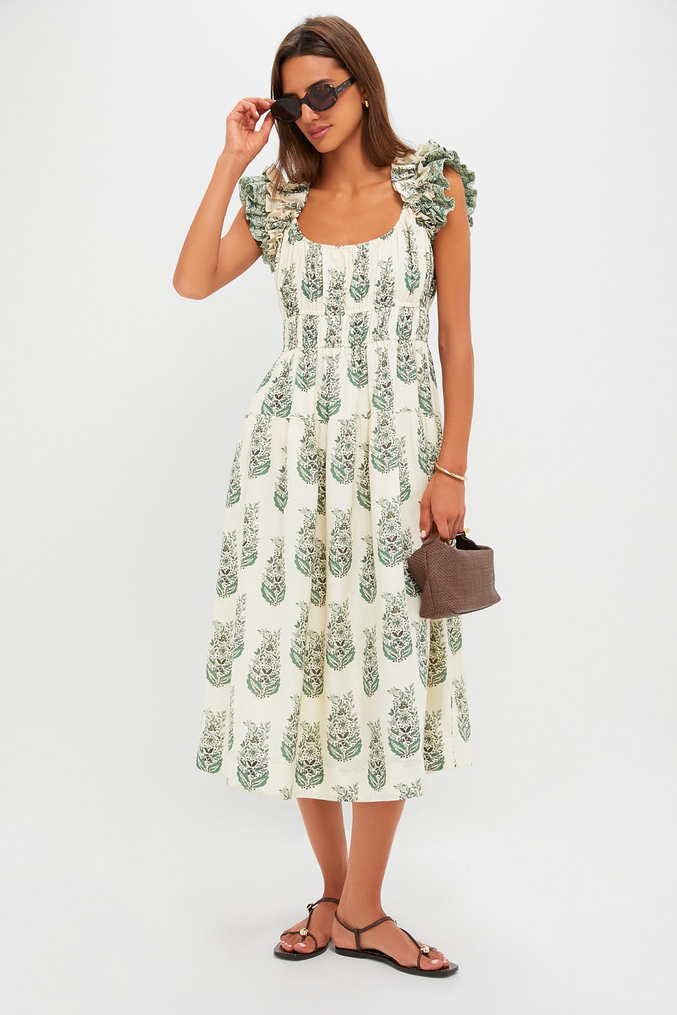 Jade Terrace Cotton Linen Liana Dress