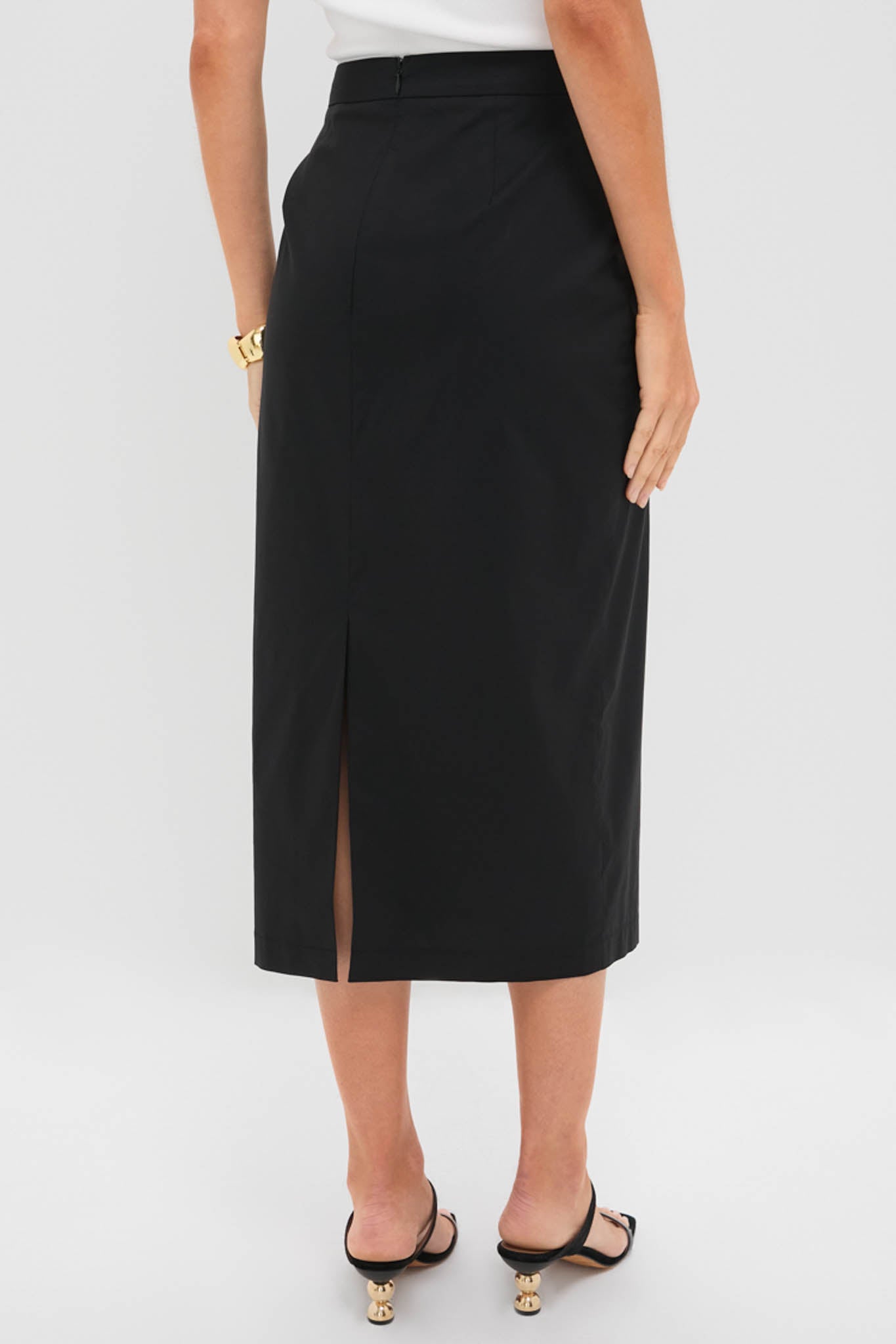 Black Rosie Midi Skirt