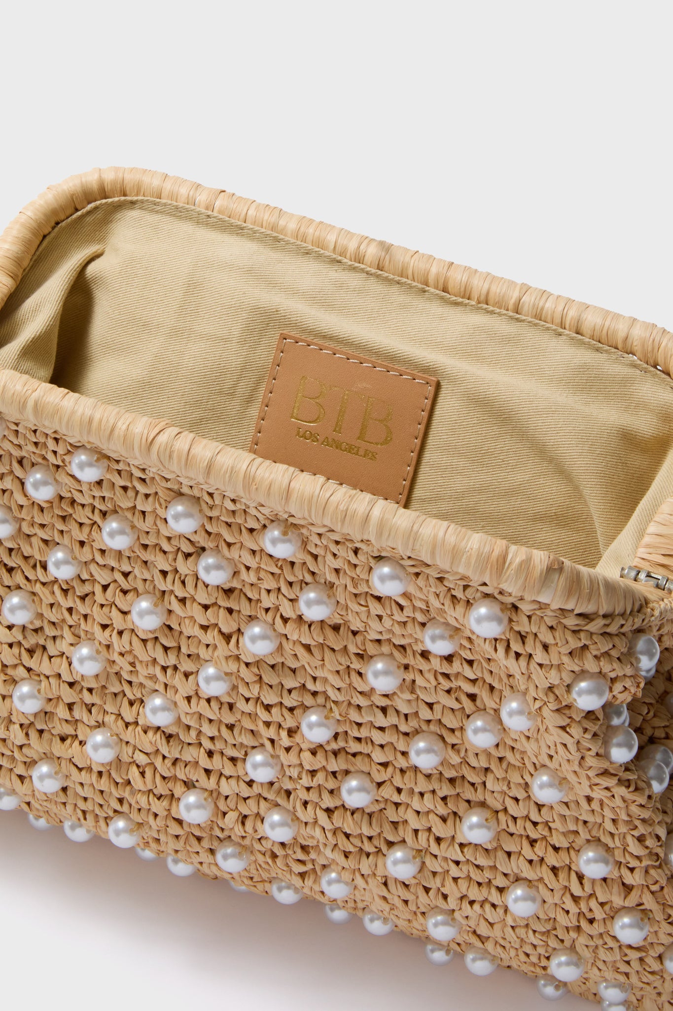 Natural Briar Pearl Clutch