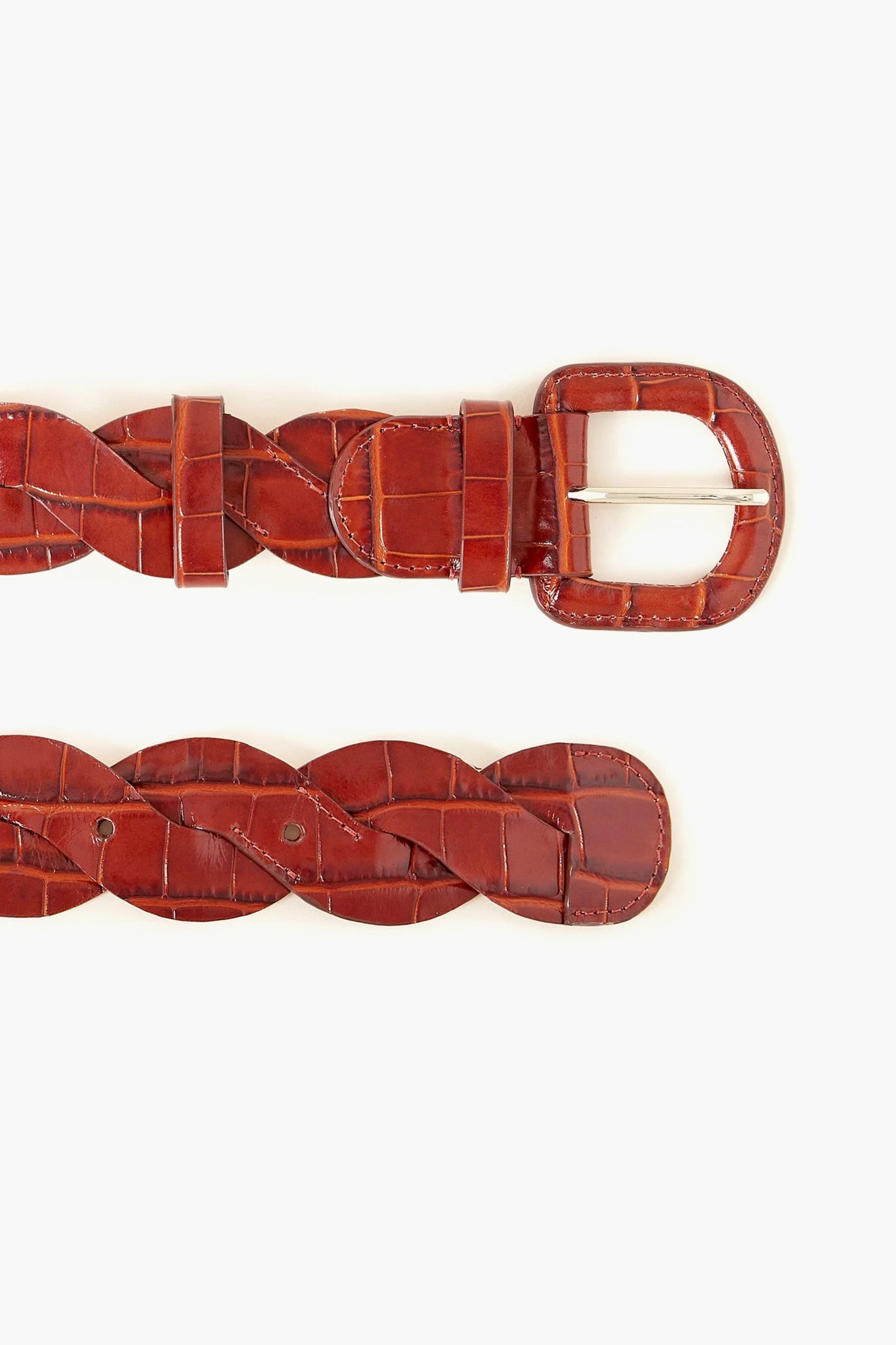 Chestnut Deidre Wavy Pieced Belt