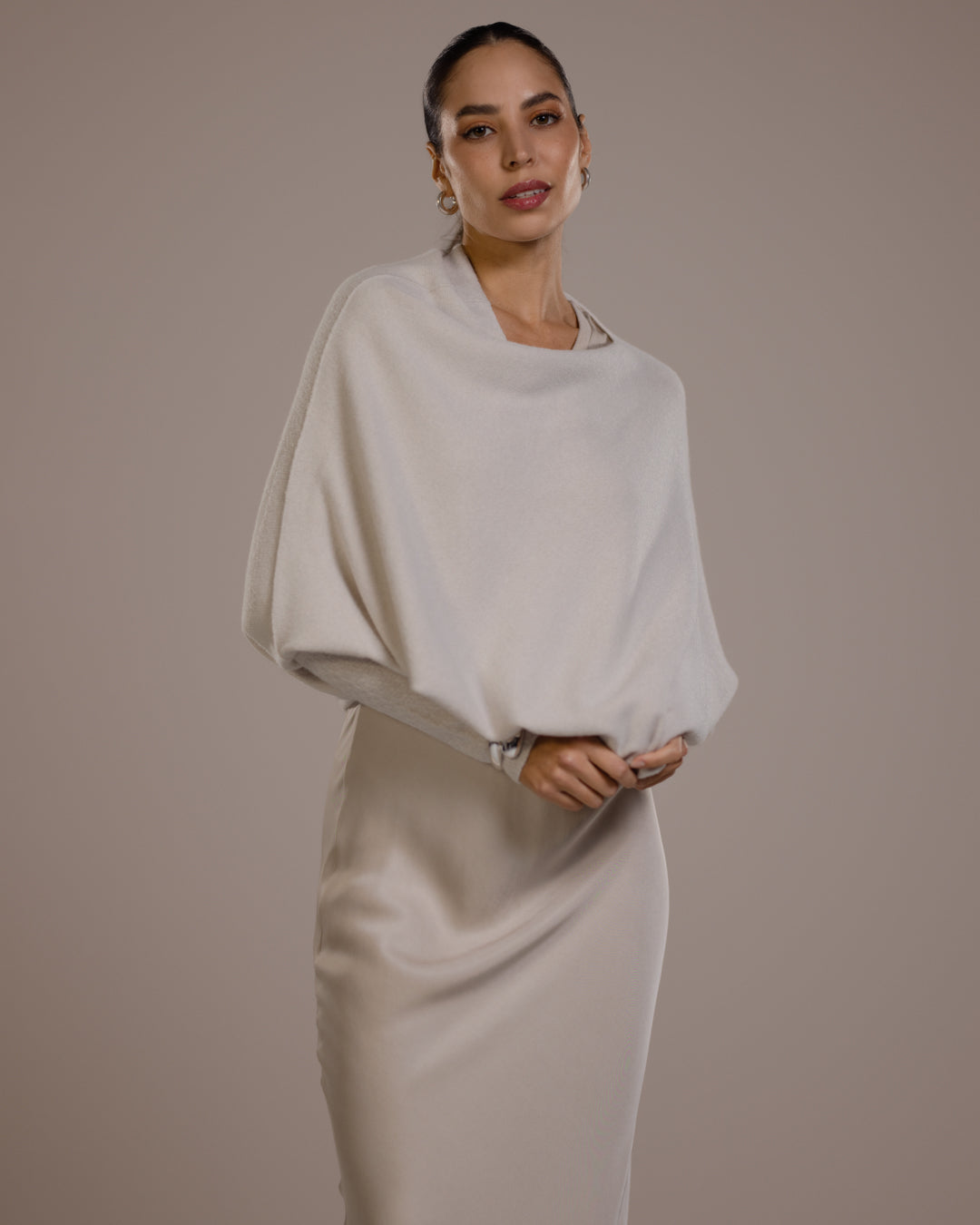 Asymmetric Draped | Light Beige
