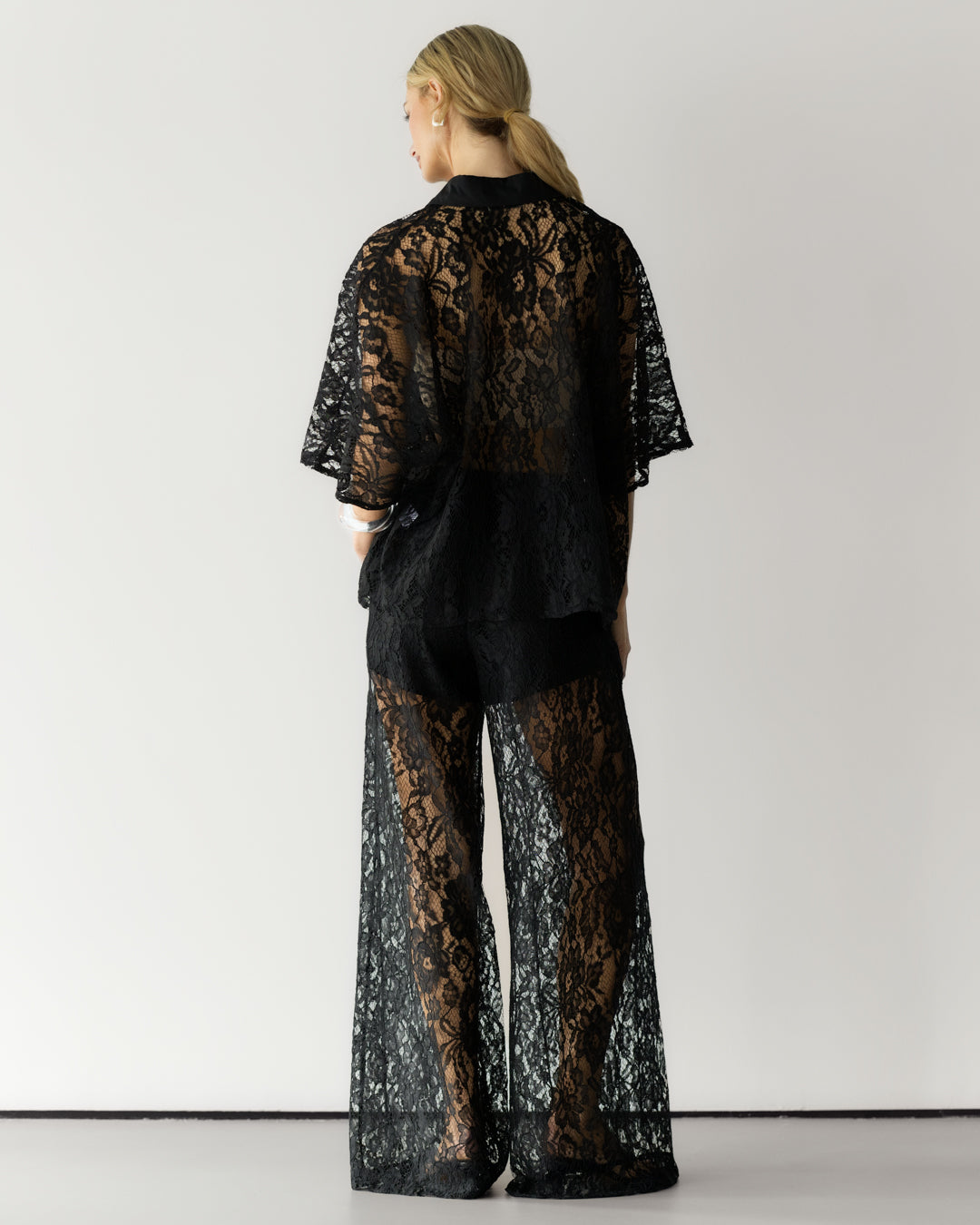 Roxie Lace Trousers | Black