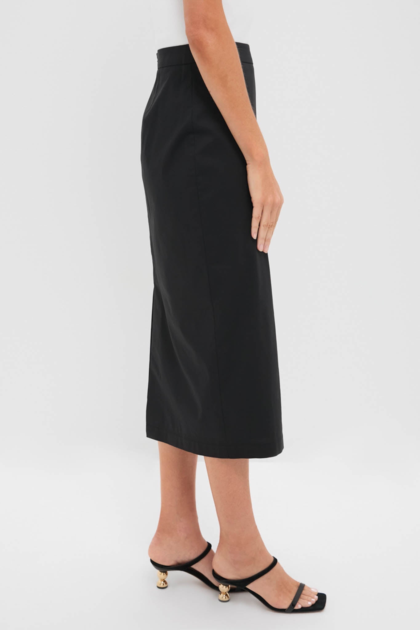 Black Rosie Midi Skirt