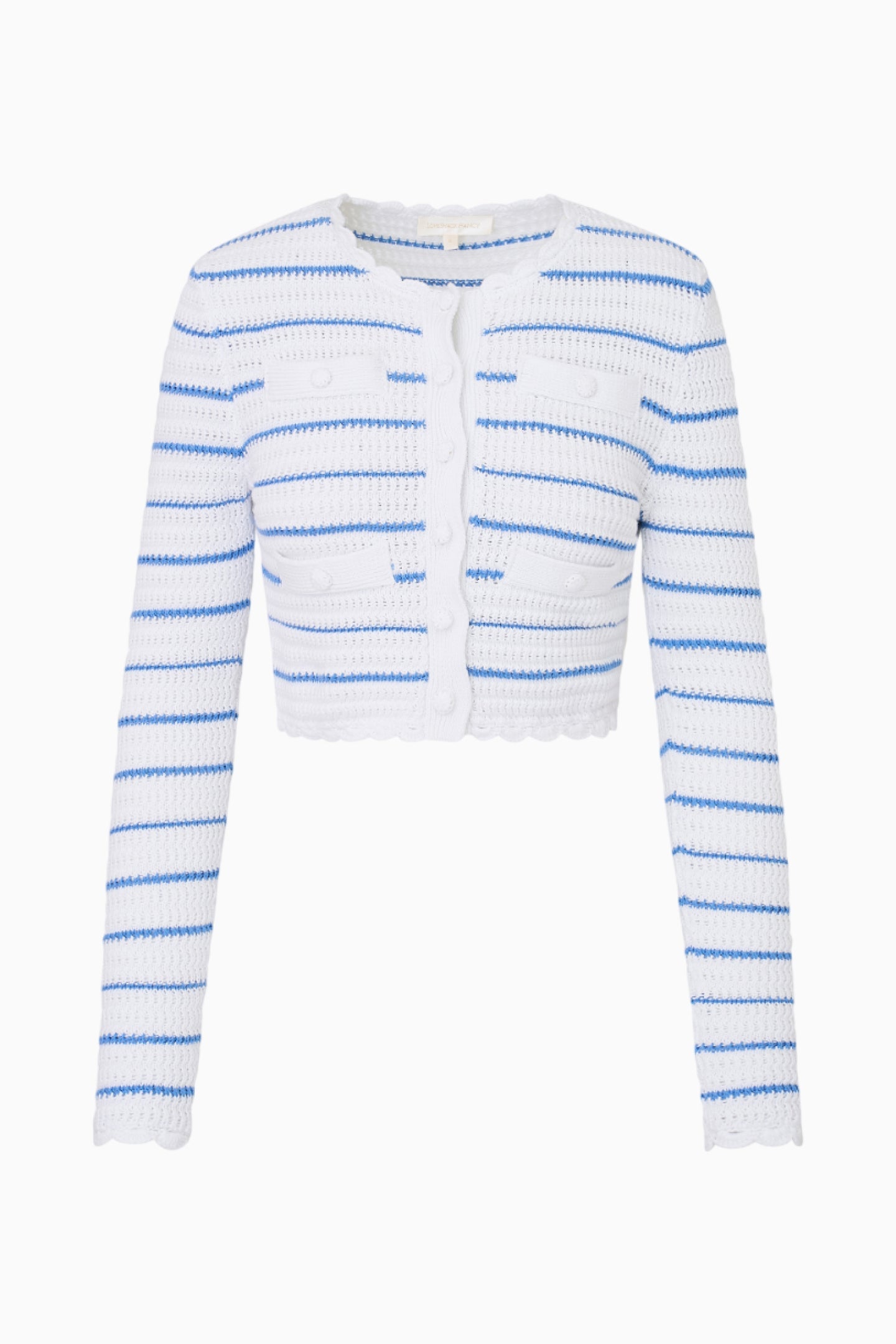 Lamiya Striped Crochet Cardigan