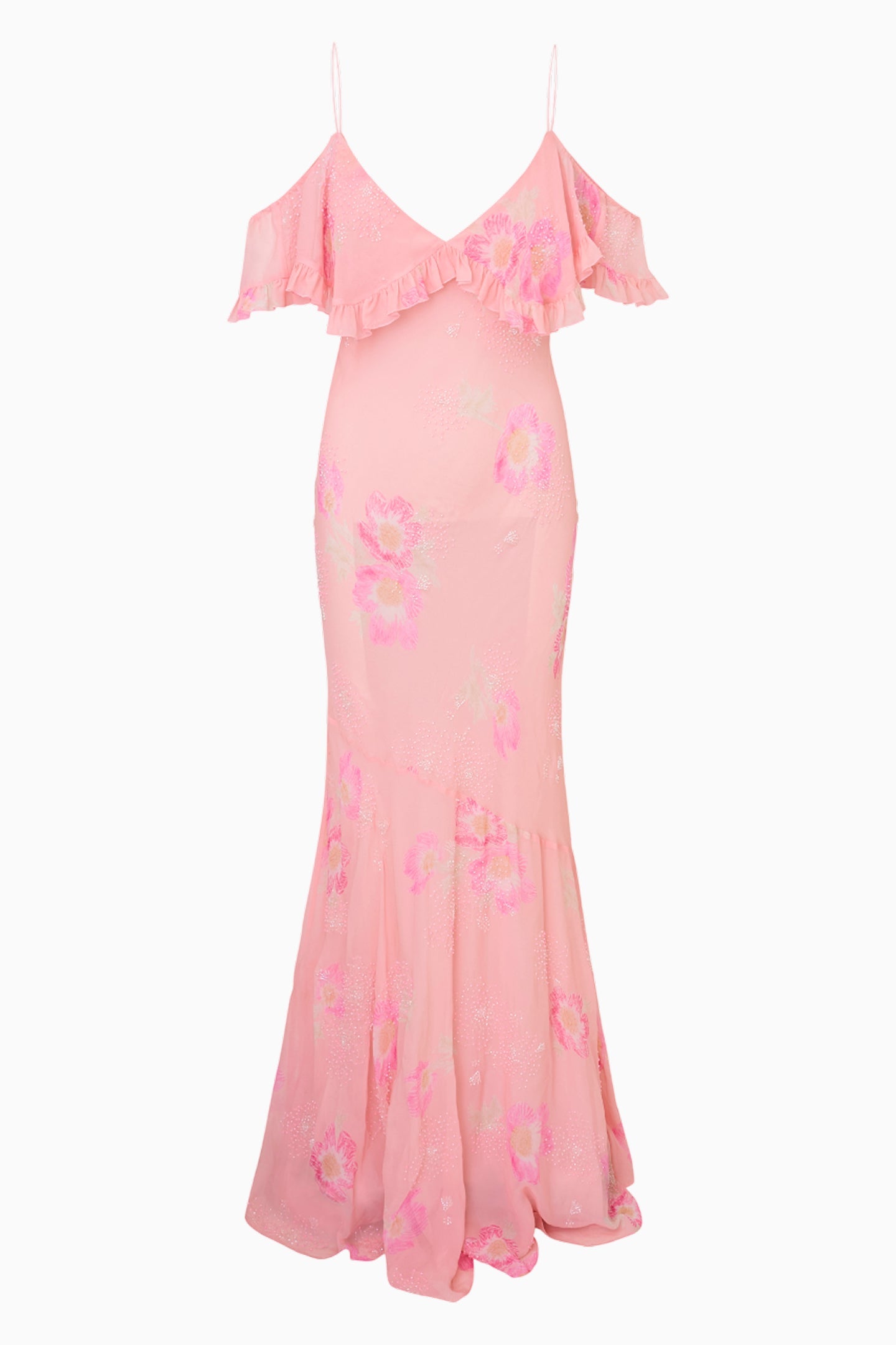 Librae Floral Off-The-Shoulder Gown
