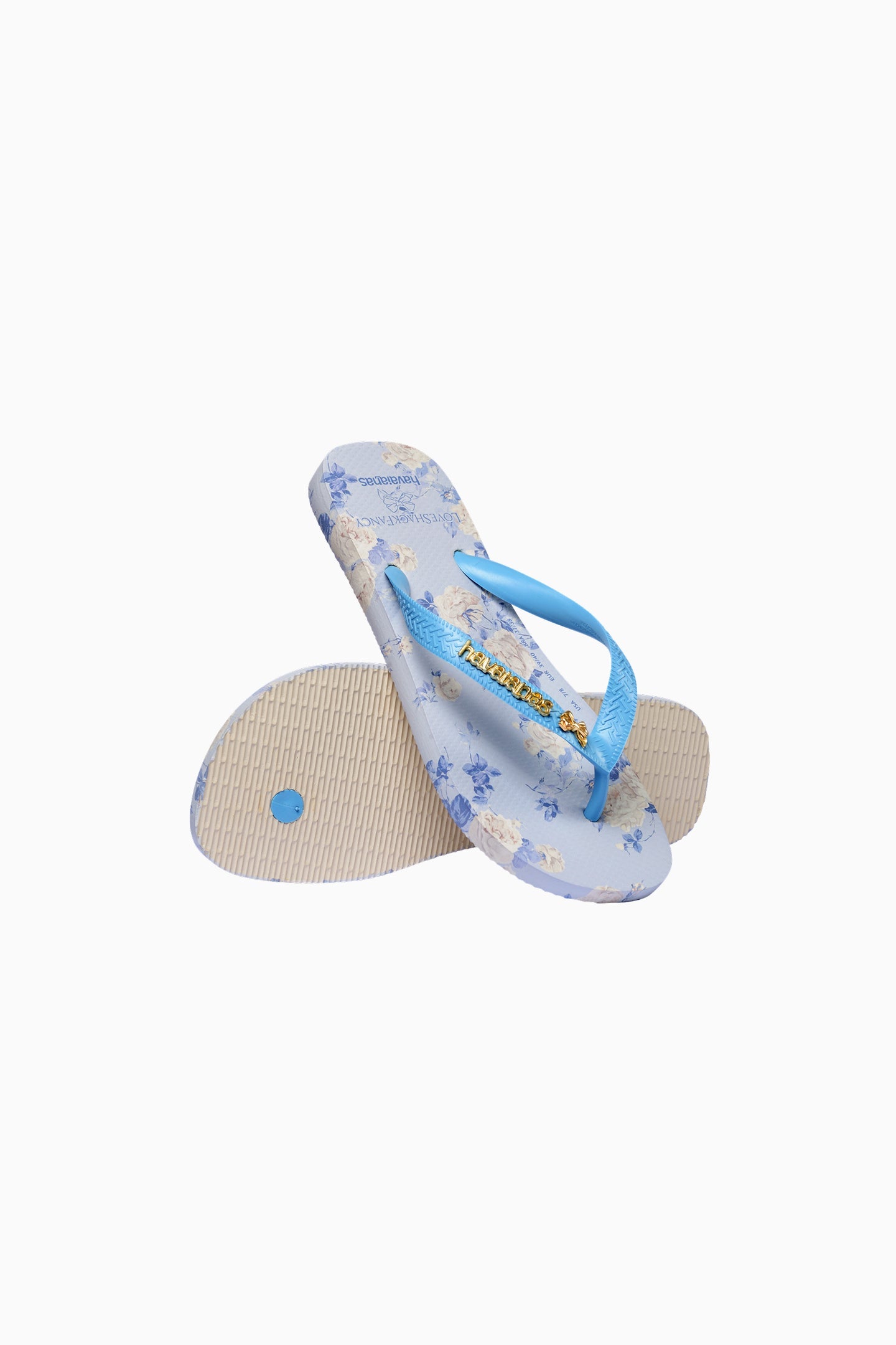 LoveShackFancy x havaianas Girls Whisper Blue Flip Flops