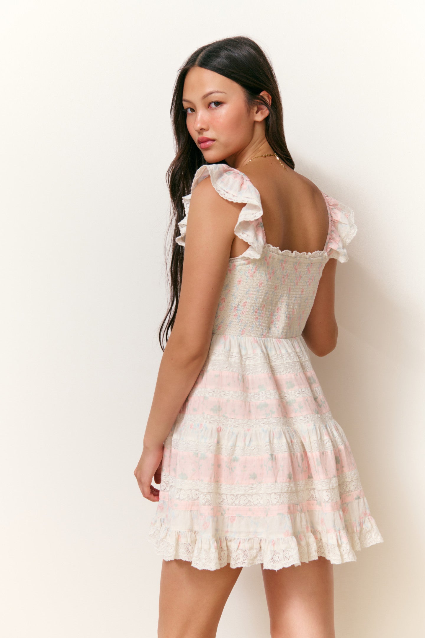 Melitta Mixed Print Mini Dress