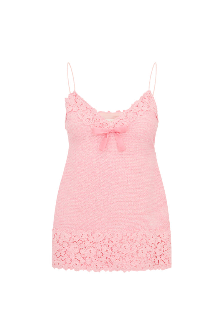Meva Tweed Lace-Trimmed Mini Dress
