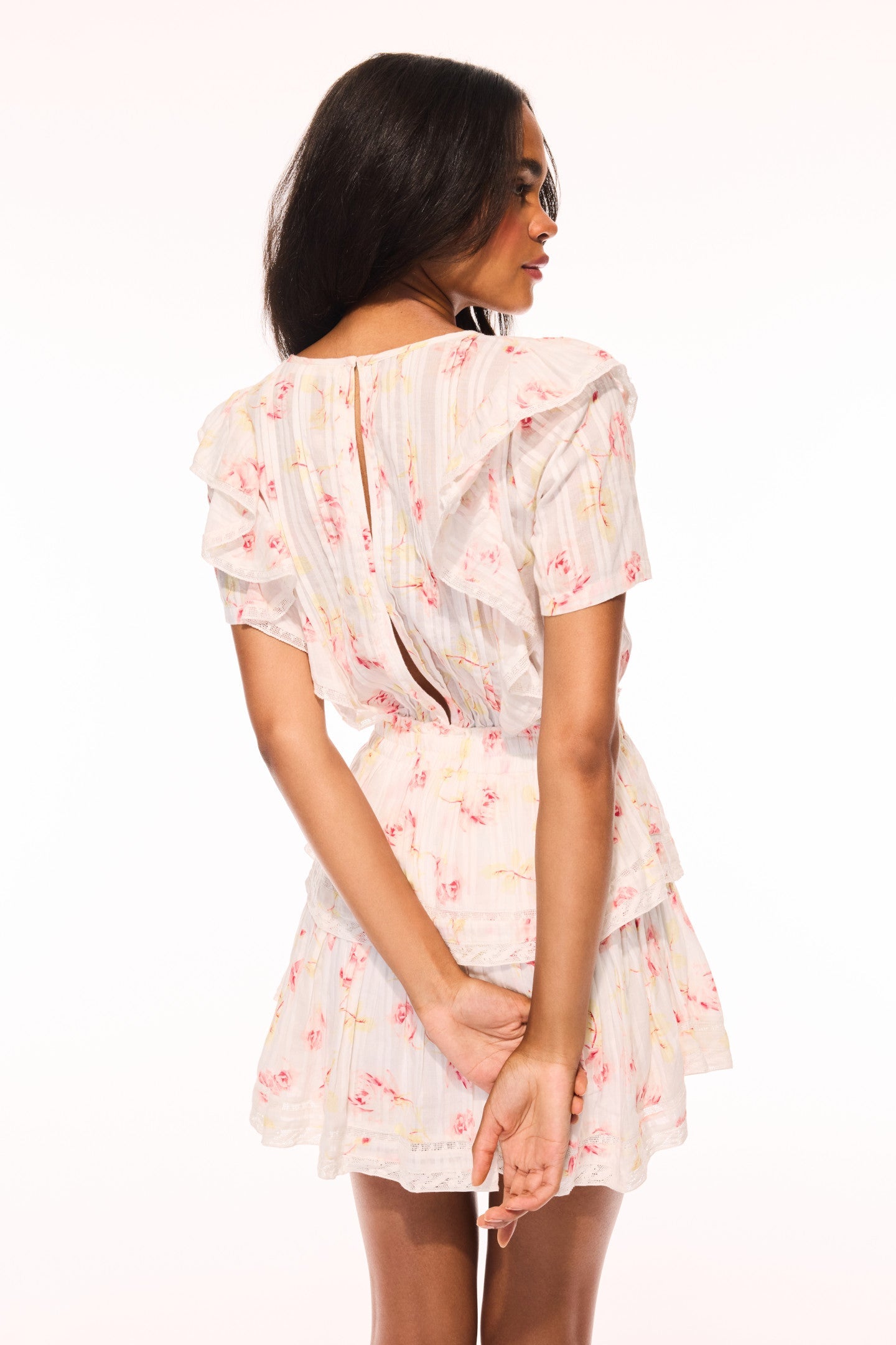 Natasha Upcycled Cotton Mini Dress - CHERRY SODA