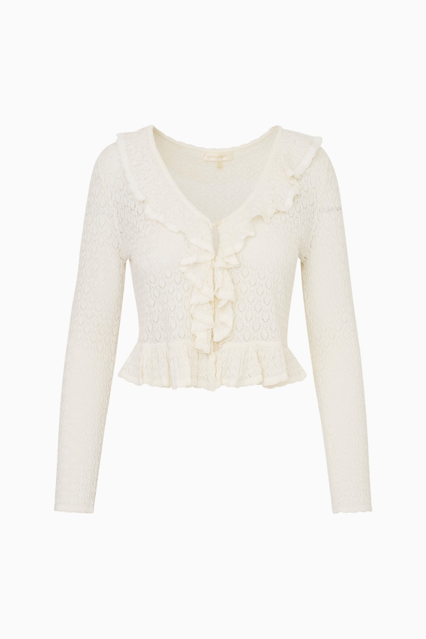 Nilah Stretch Knit Cardigan - WHITE