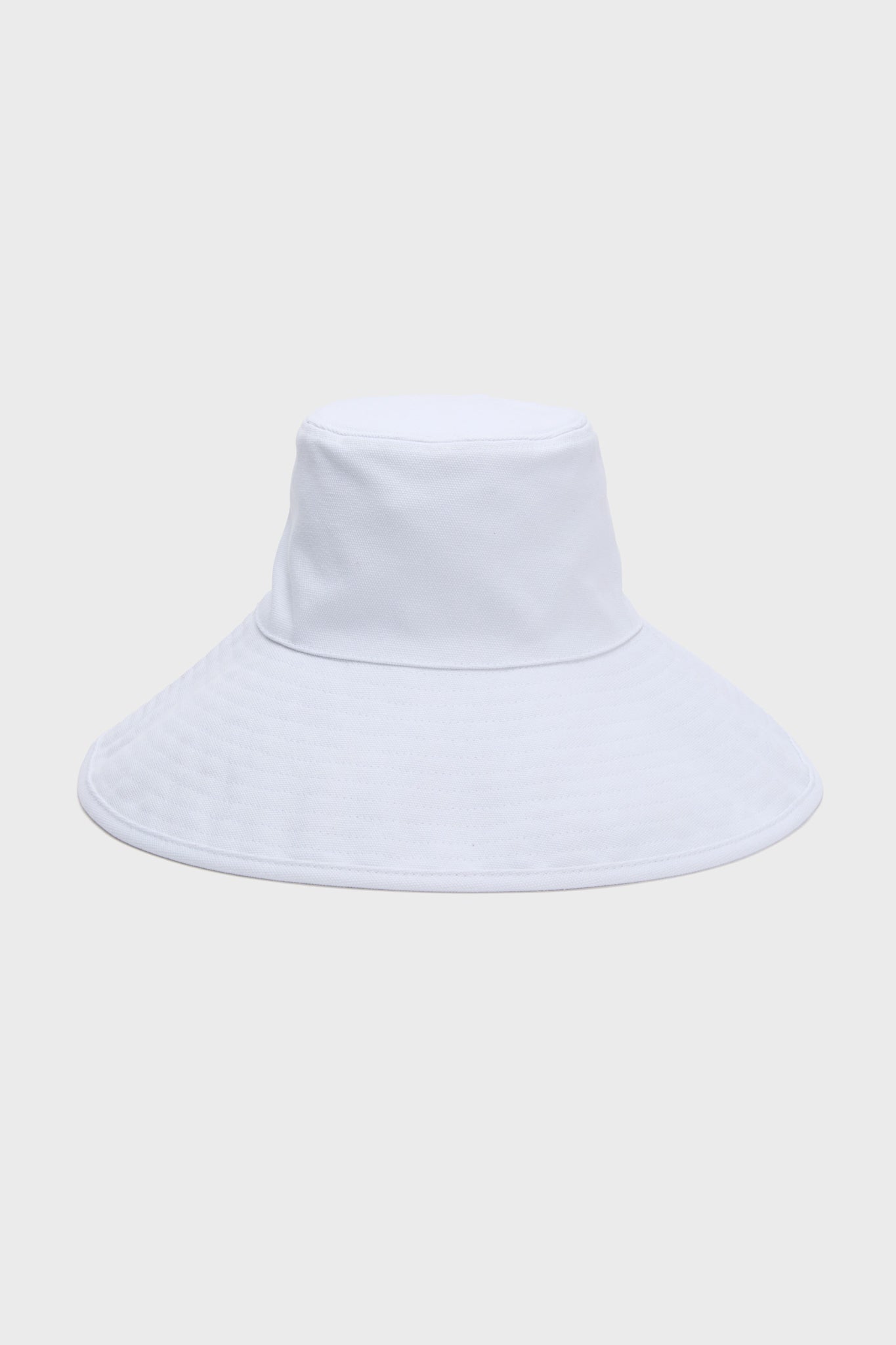 White Livvy Canvas Sunhat with Removable Chinstrap