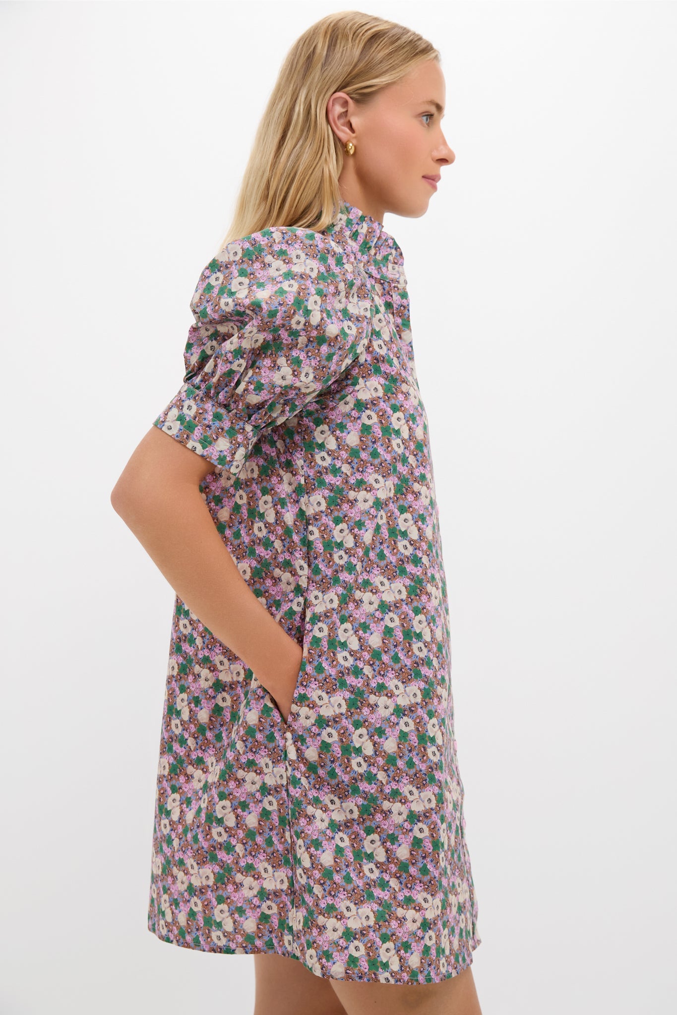 Purple Multi Floral Louisa Mini Dress