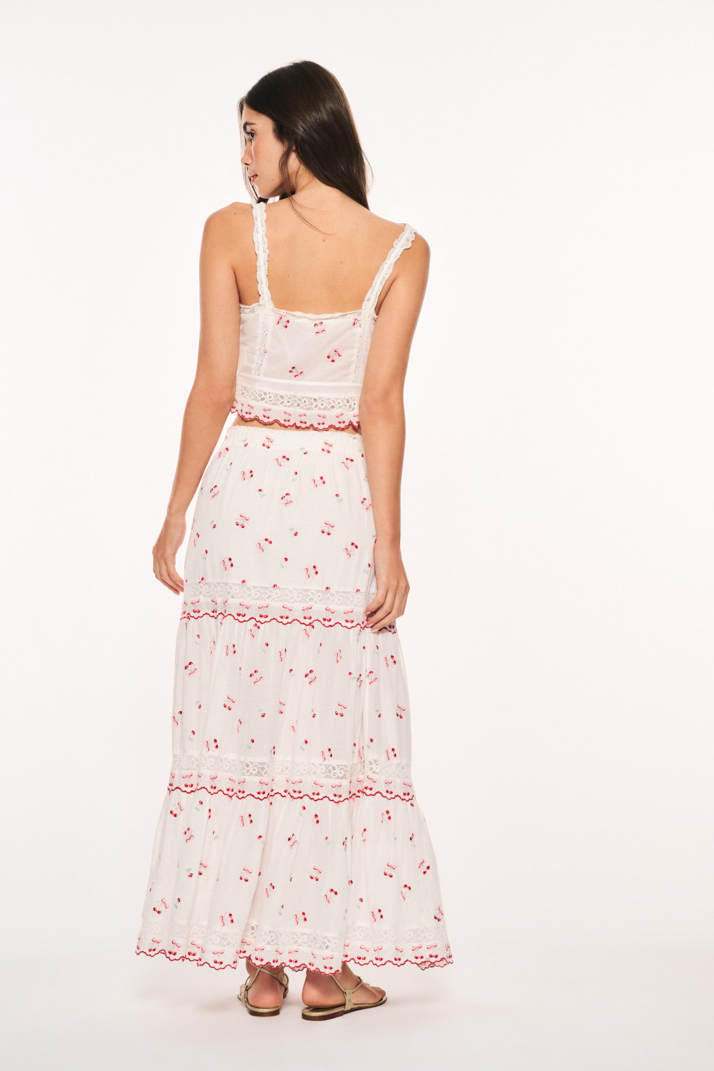 Patten Cotton Cherry Maxi Skirt
