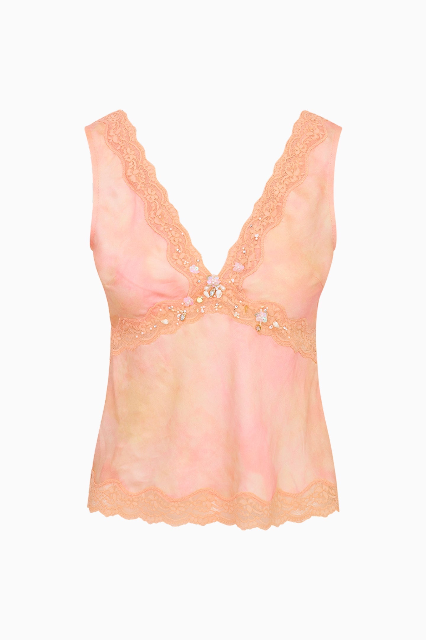 Petrou Beaded Silk-Blend Top