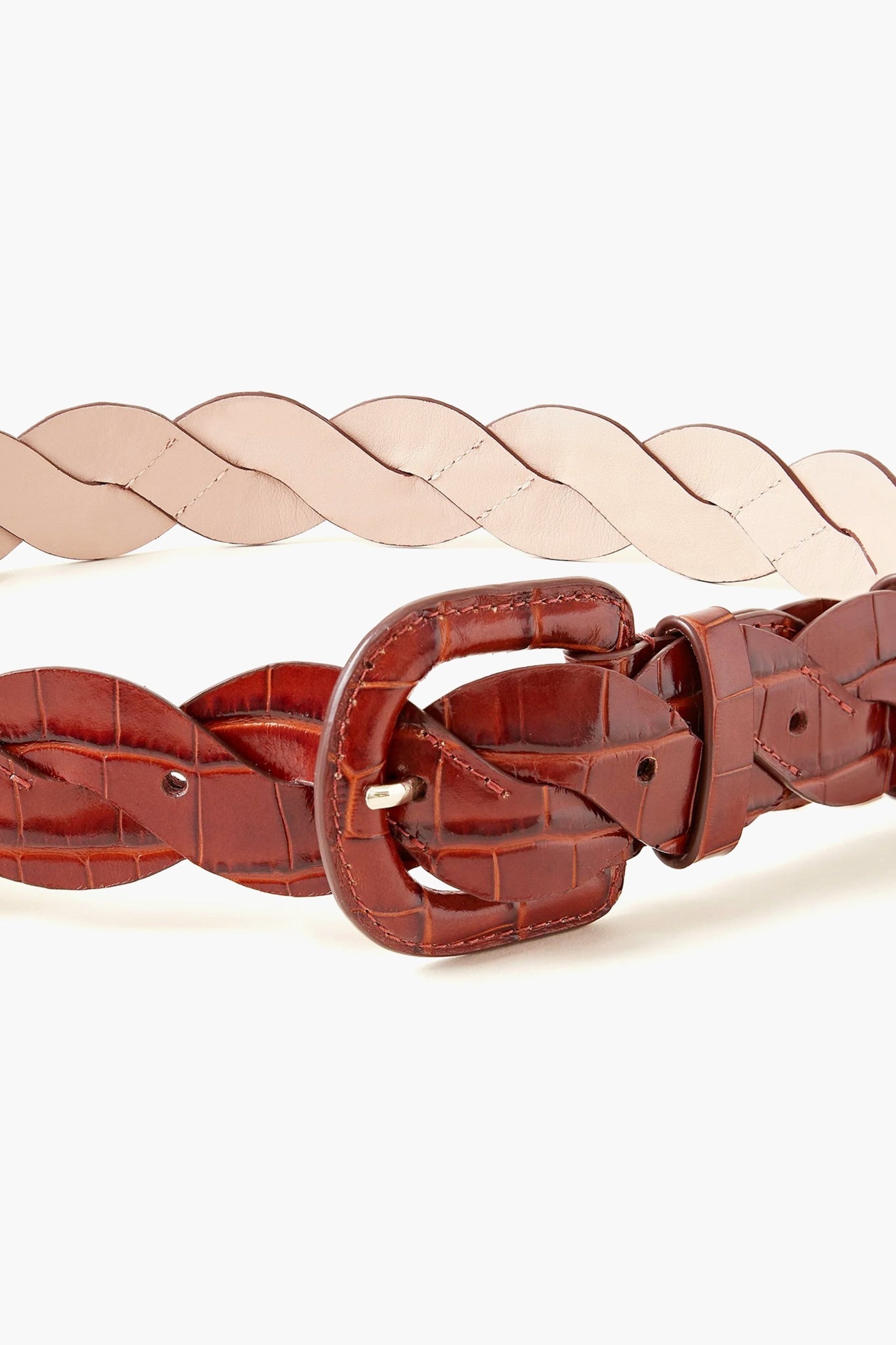 Chestnut Deidre Wavy Pieced Belt