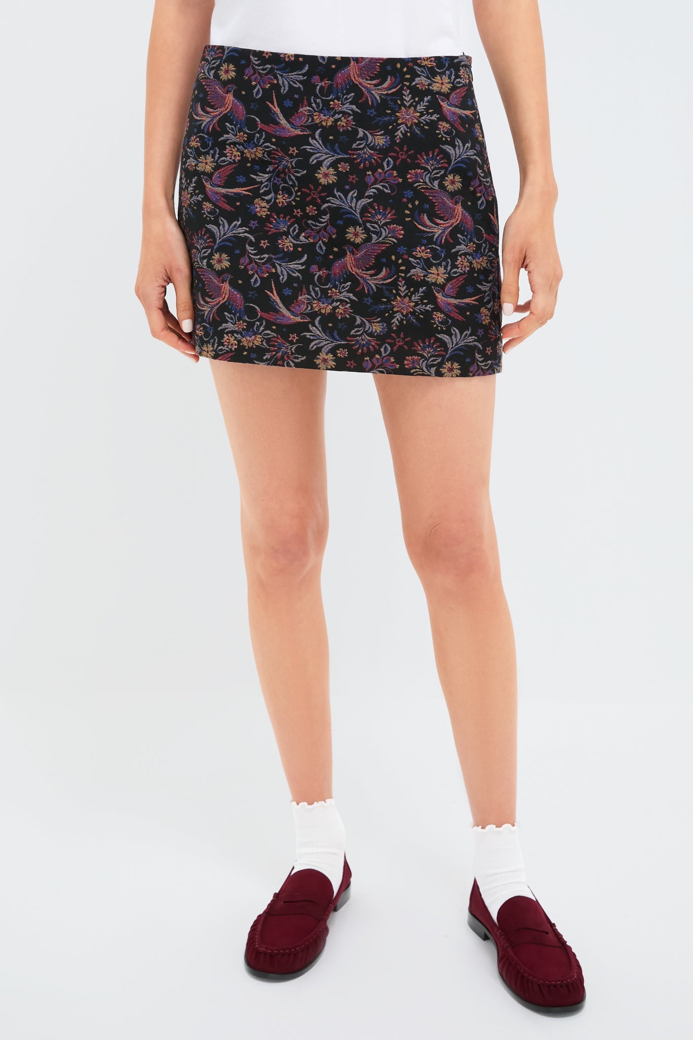 Noir Multi Tolmia Mini Skirt