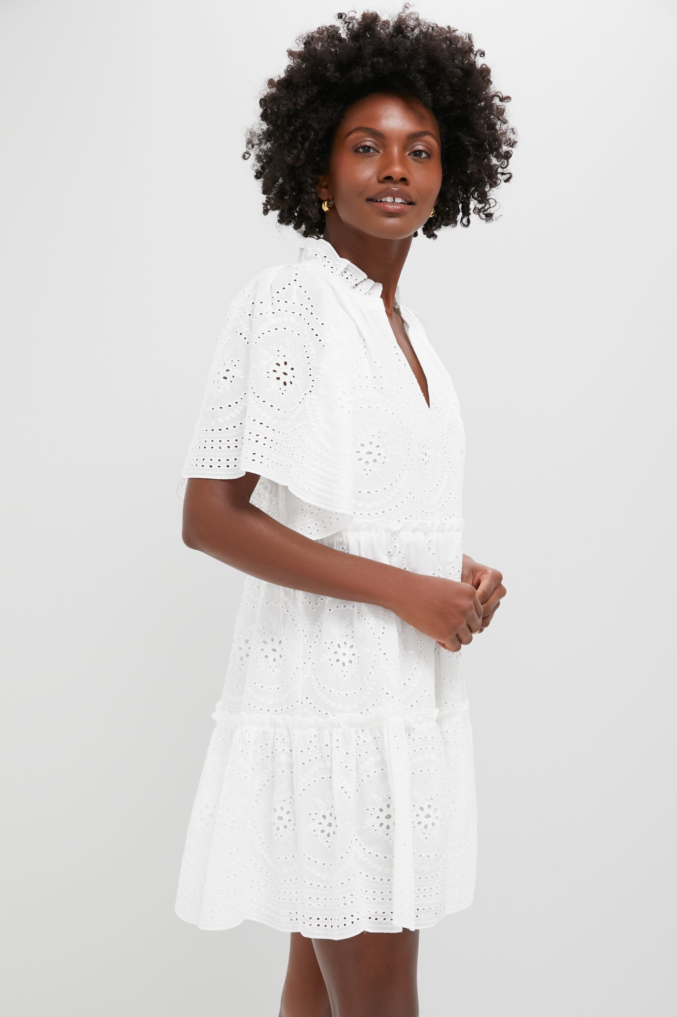 White Eyelet Crawford Dress