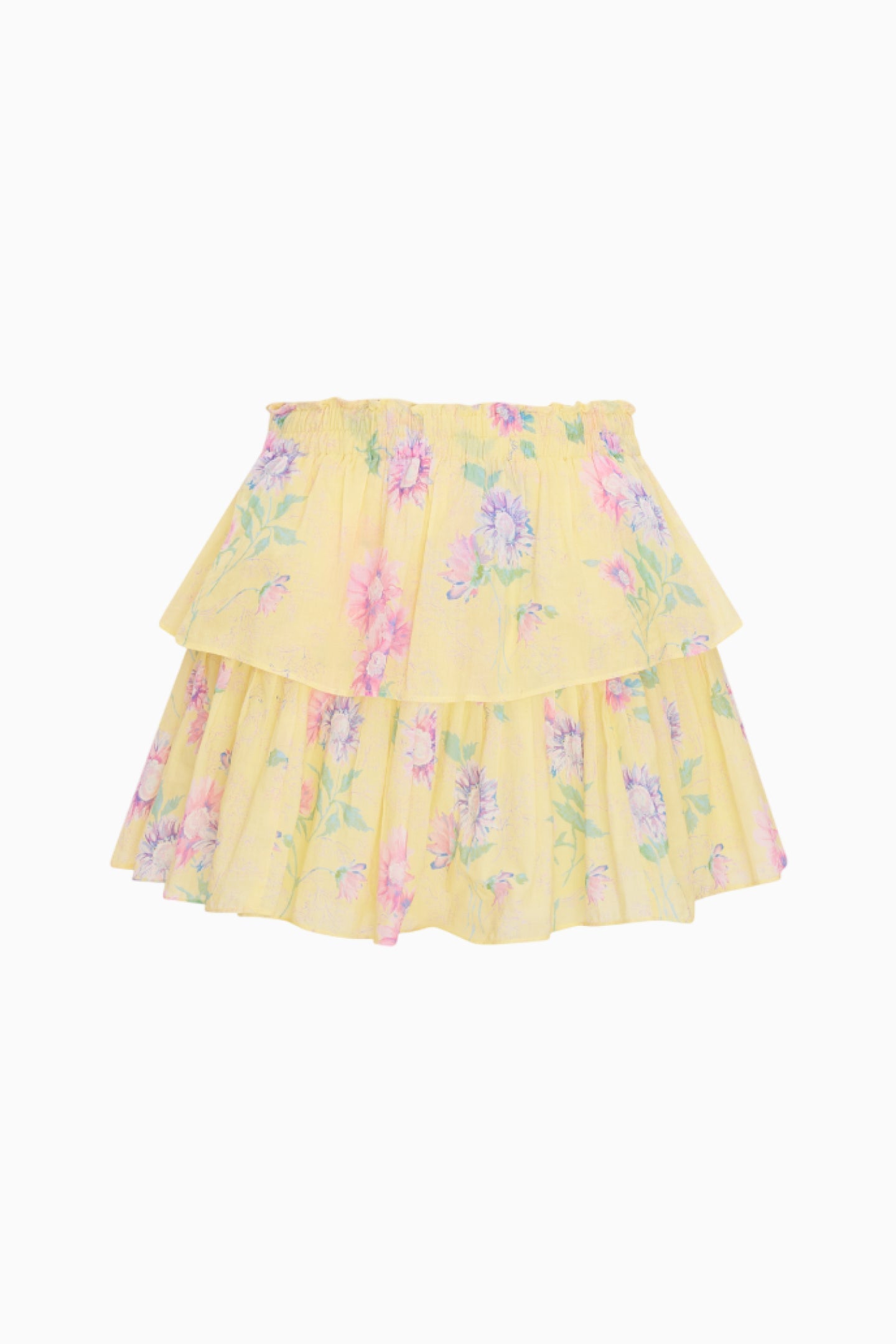 Ruffle Mini Upcycled Cotton Skirt