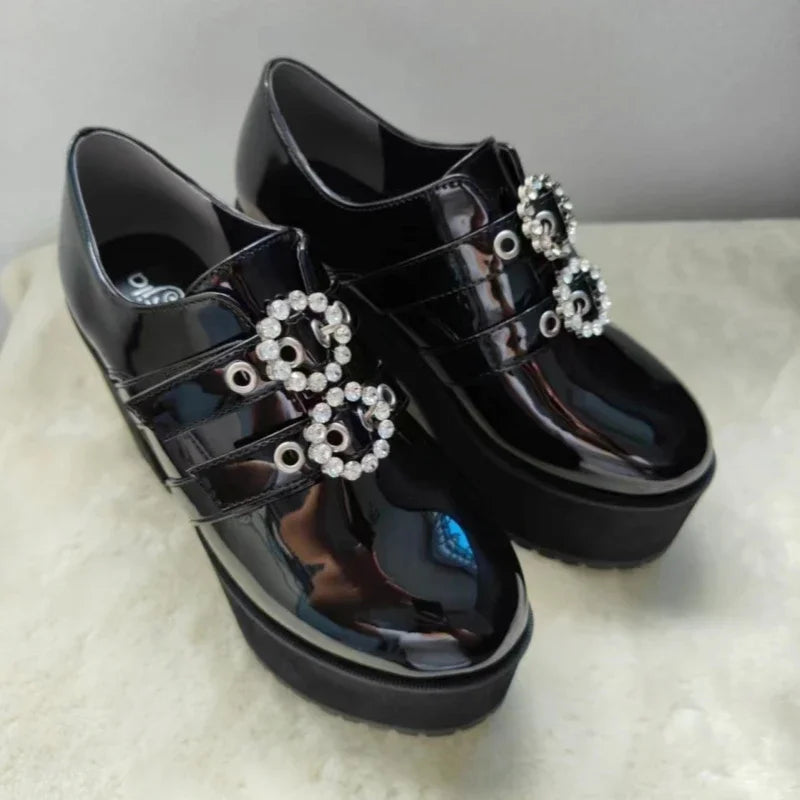 Shiny Leather JK Gothic Tall Heel