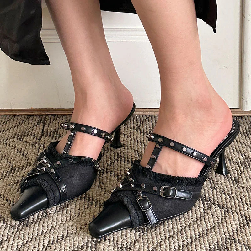 Graceful Pointed Slingback Gothic Tall Heel