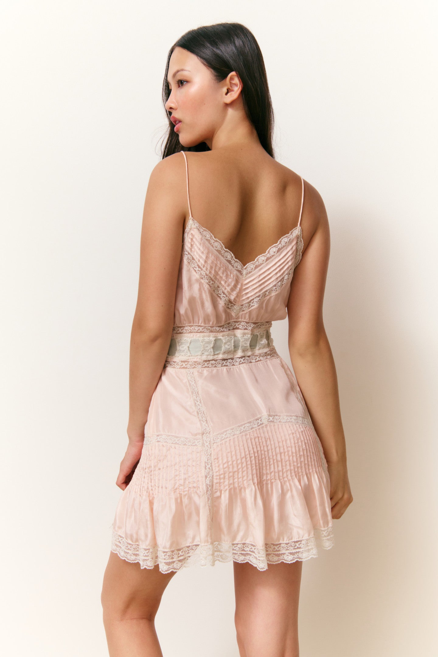 Sibelle Silk Ribbon Mini Dress