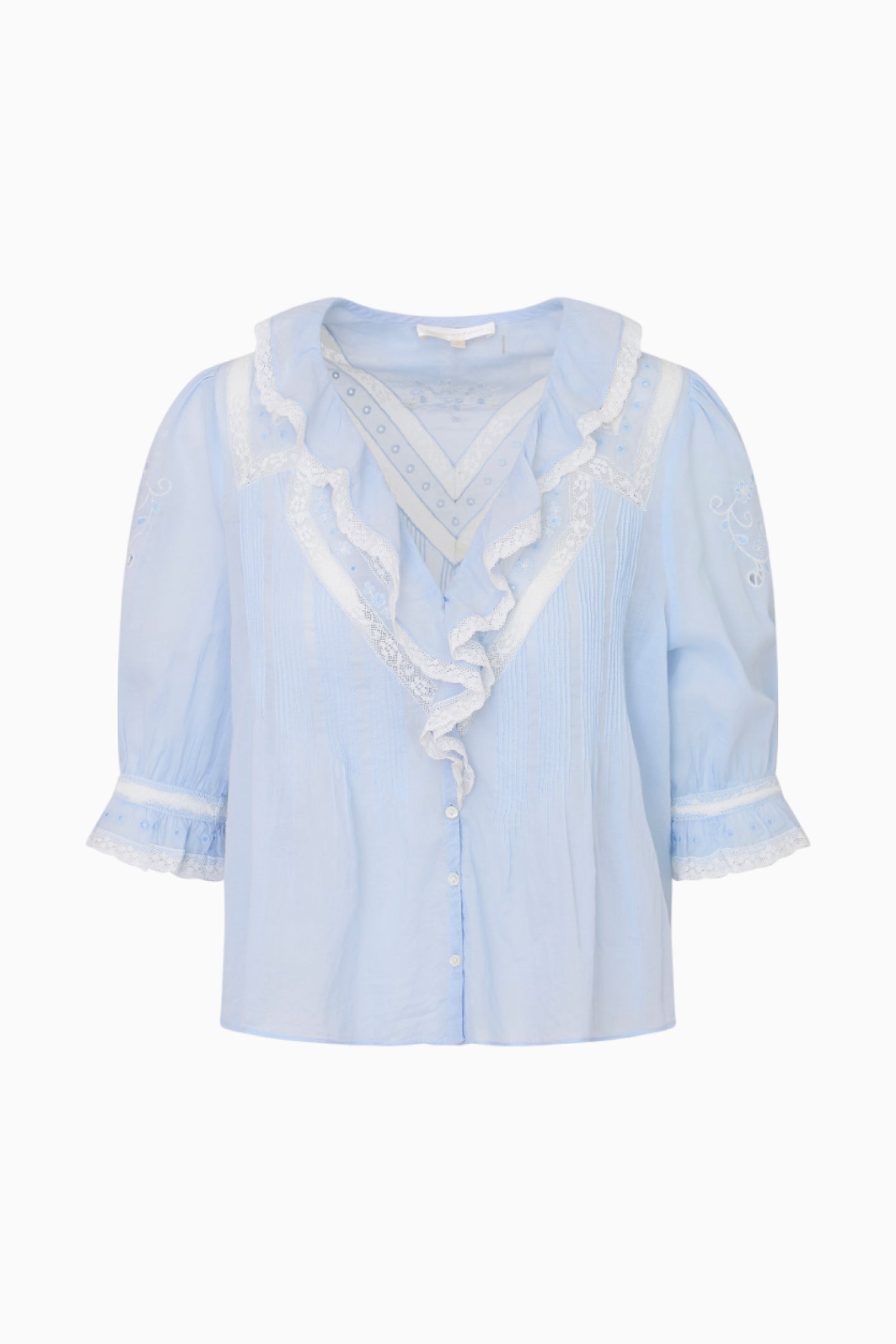 Sinora Embroidered Cotton Top