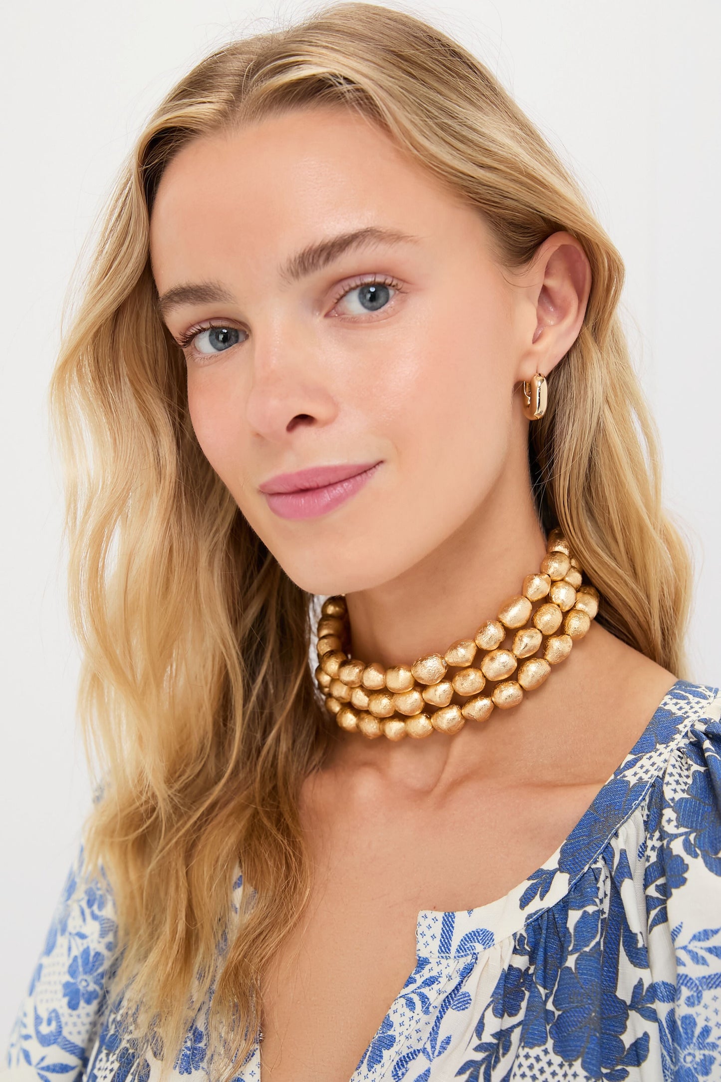 Gold Foiled Wood Nora Choker