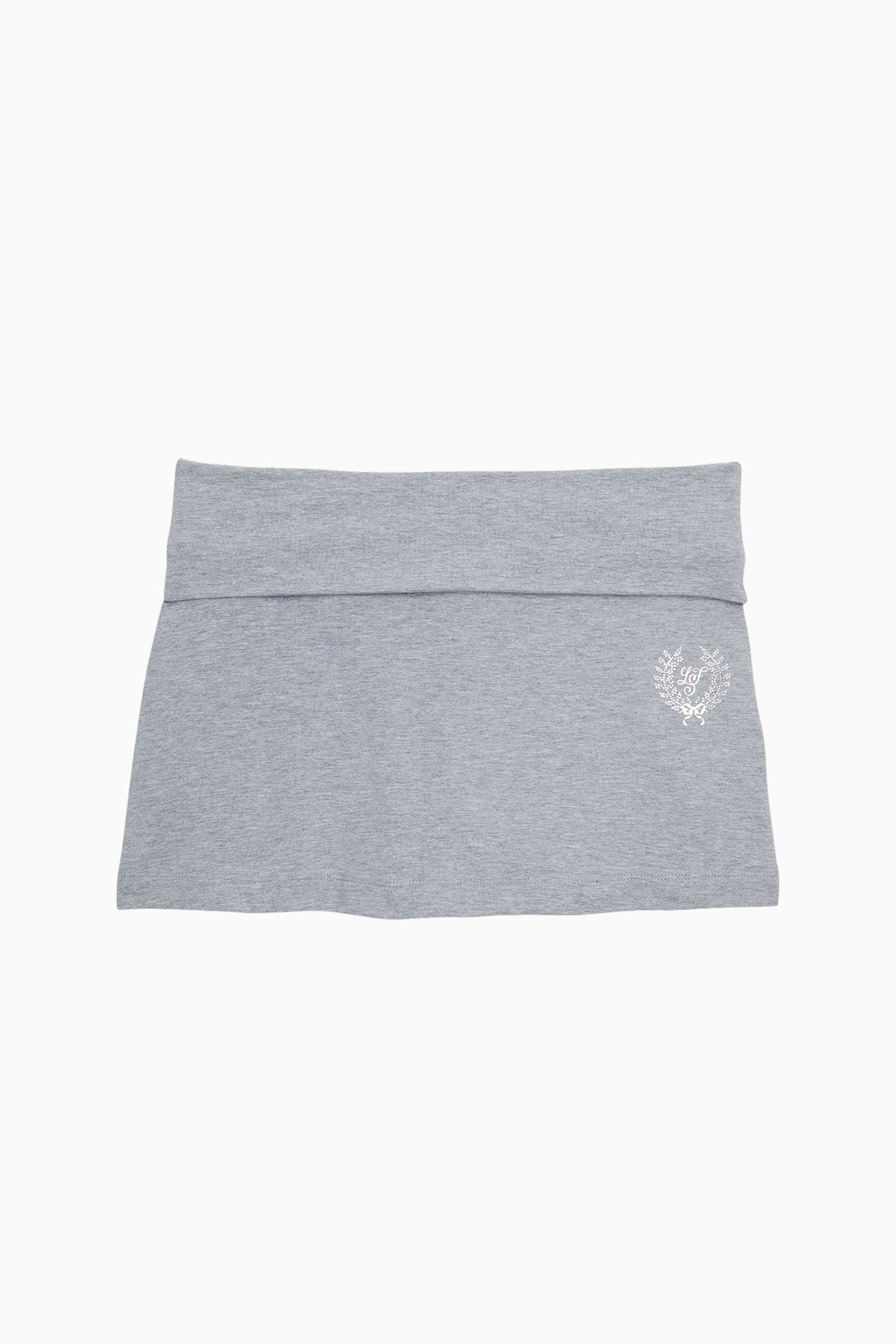 PINK x LoveShackFancy Cotton Foldover Mini Skirt