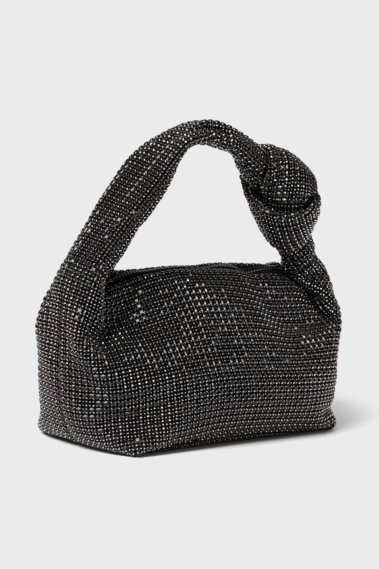Black Polly Crystal Shoulder Bag