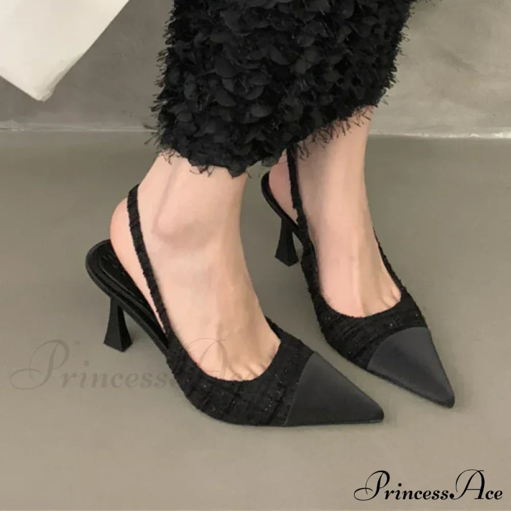 Casual Fashion Shallow Pointed Solid Color Sexy Elegant Comfortable Low Heel Pump