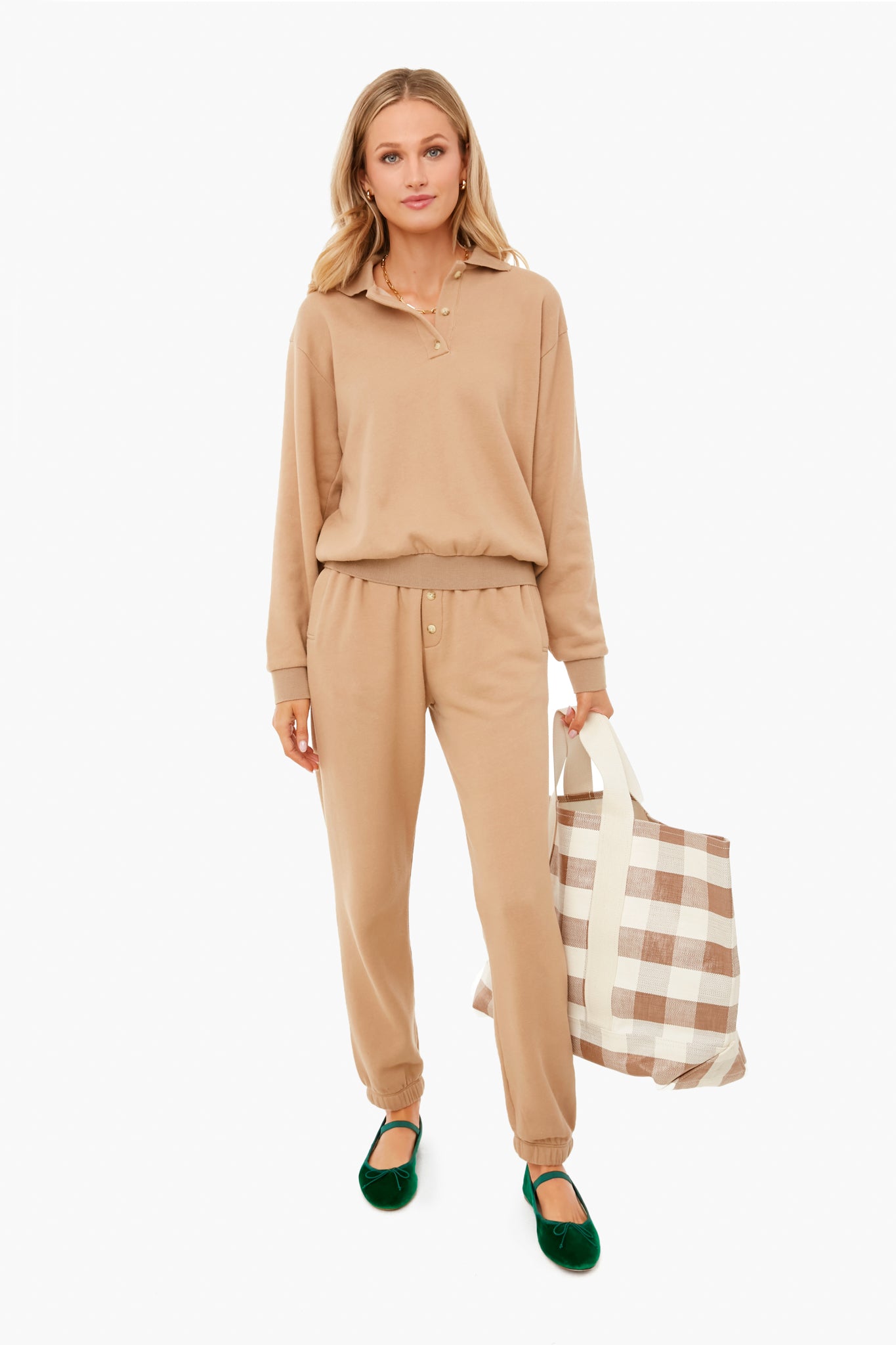 Sandstone Gingham Bodie Bag
