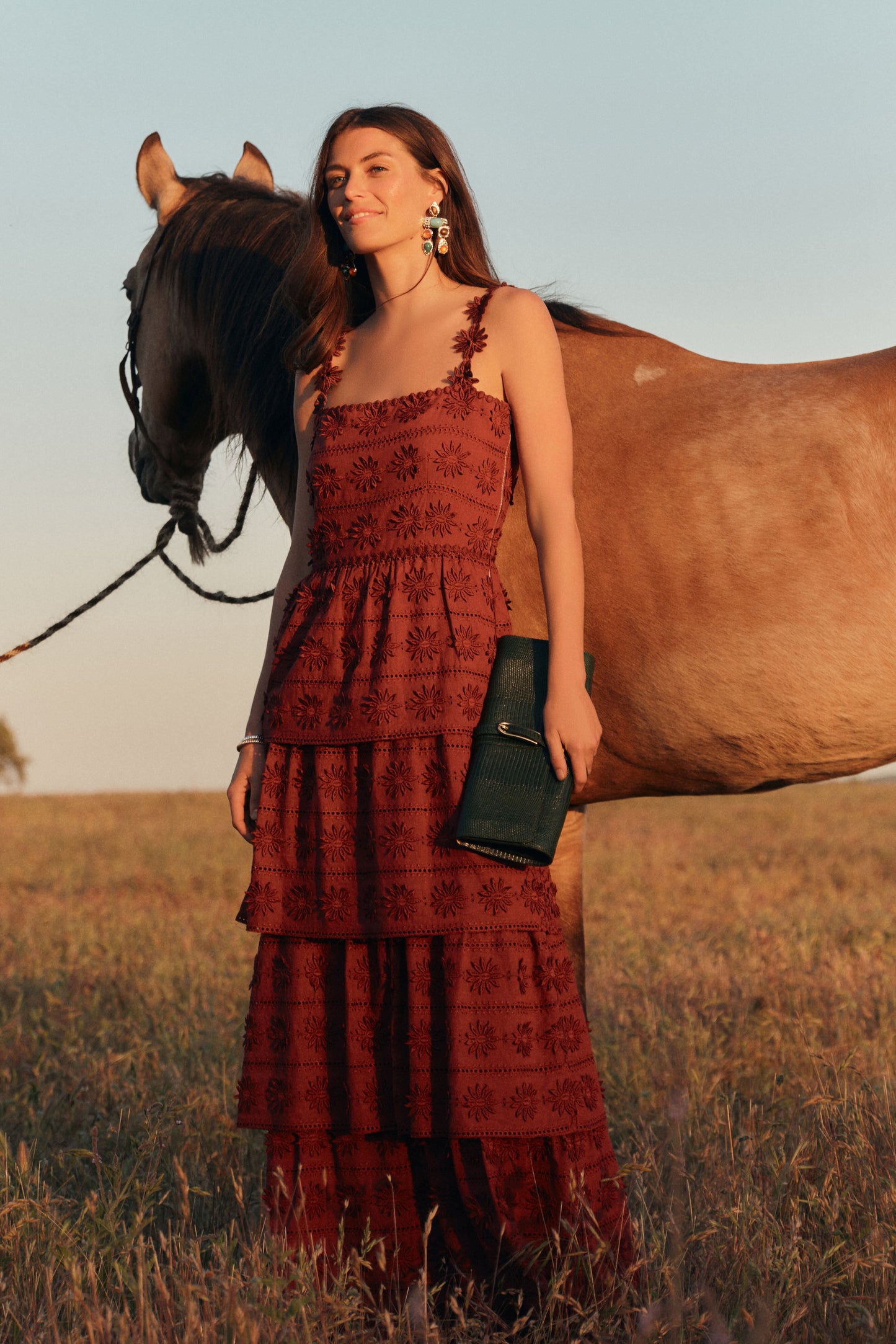 Wine Krystie Maxi Dress