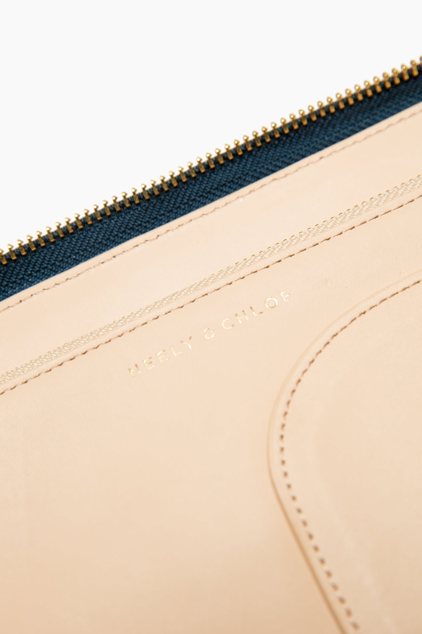 Navy Pebble Leather Travel Wallet